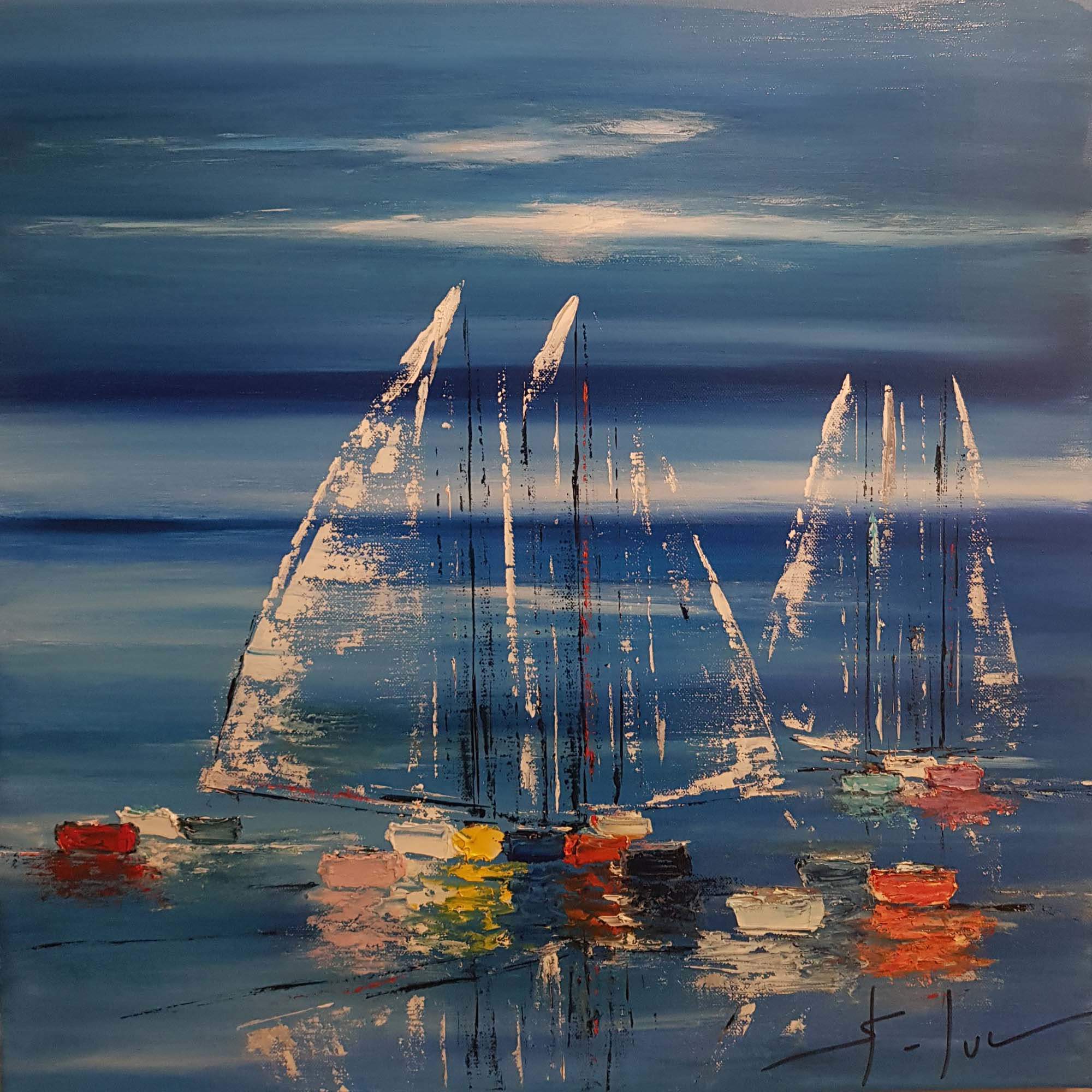 L'Ete Radieux 4 By Michel Saint-Luc, France,2022 (50 X 50)