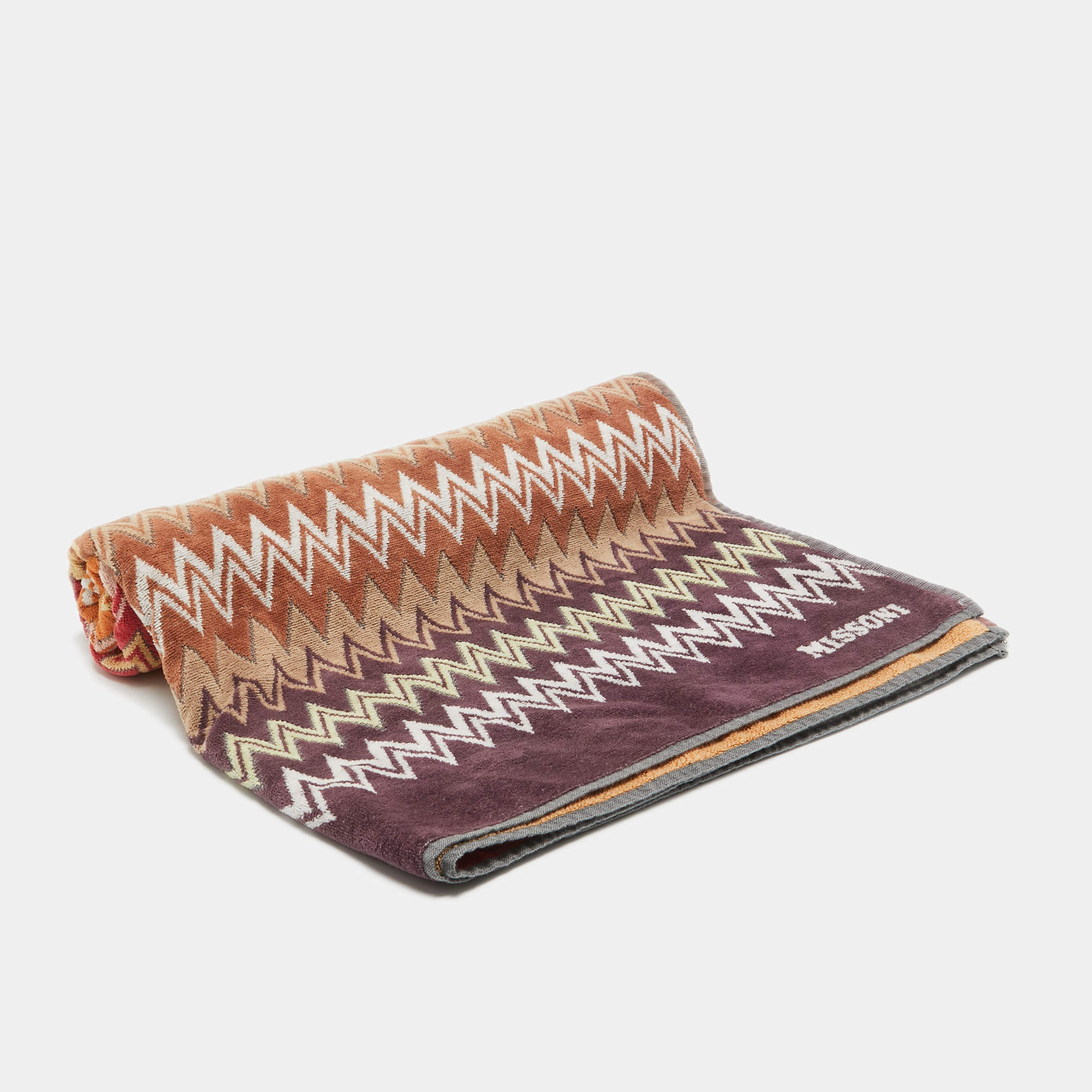 Missoni Home Multicolor Chevron Terry Cotton Bath Towel  