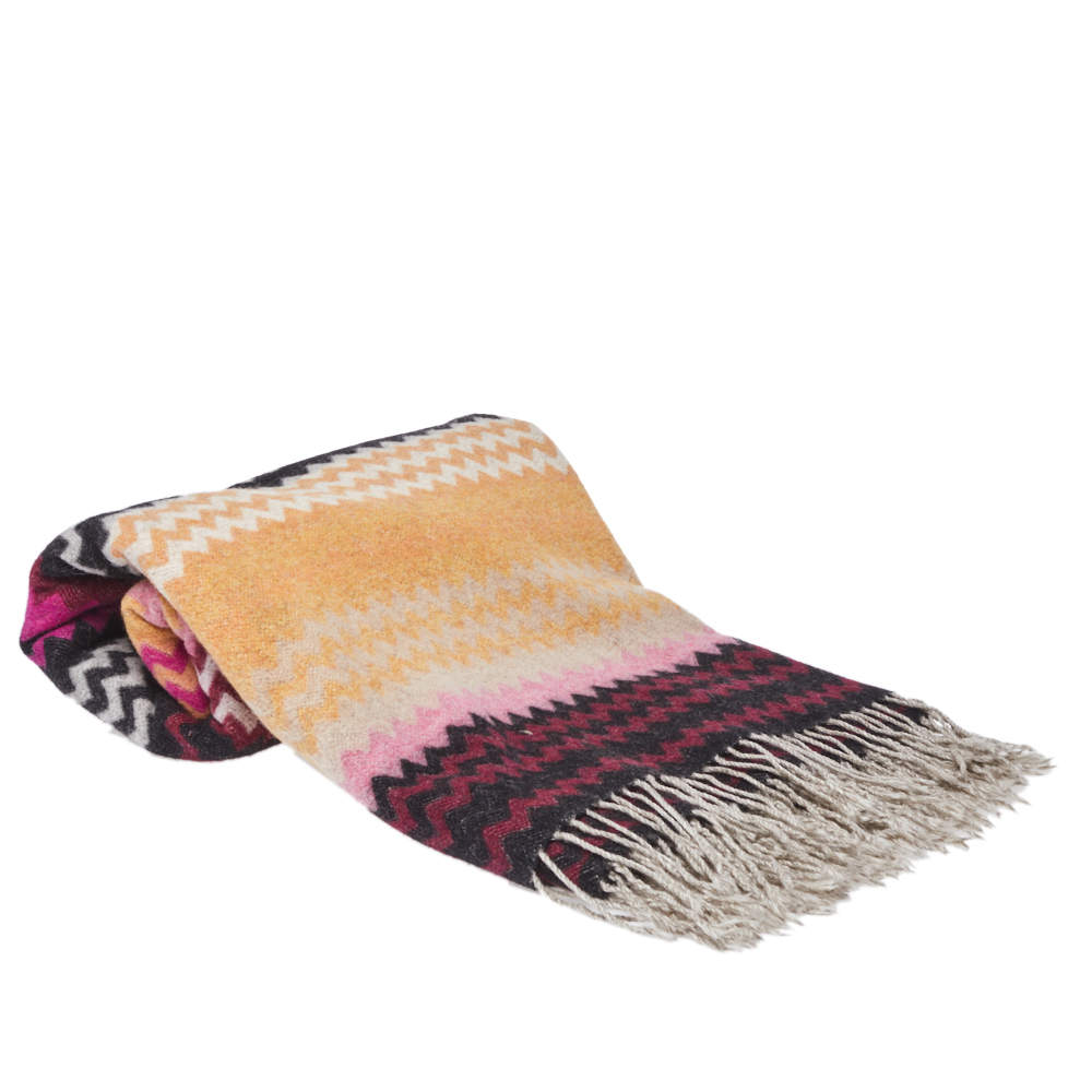 Missoni Home Multicolor Wool Blend Humbert Chevron Throw Missoni Home Tlc