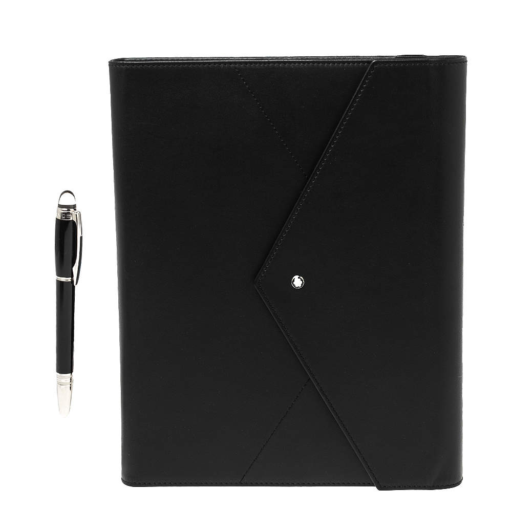 Montblanc Black Leather Augmented Paper Set