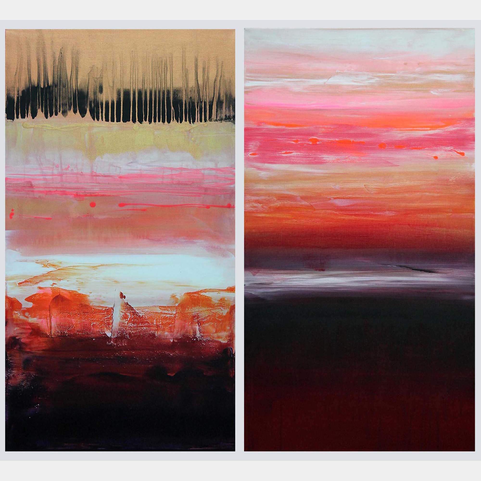 Caramel Dunes I And Ii By Paresh Nrshinga, United Kingdom Of Great Britain And Northern Ireland,2018 (84 X 91)