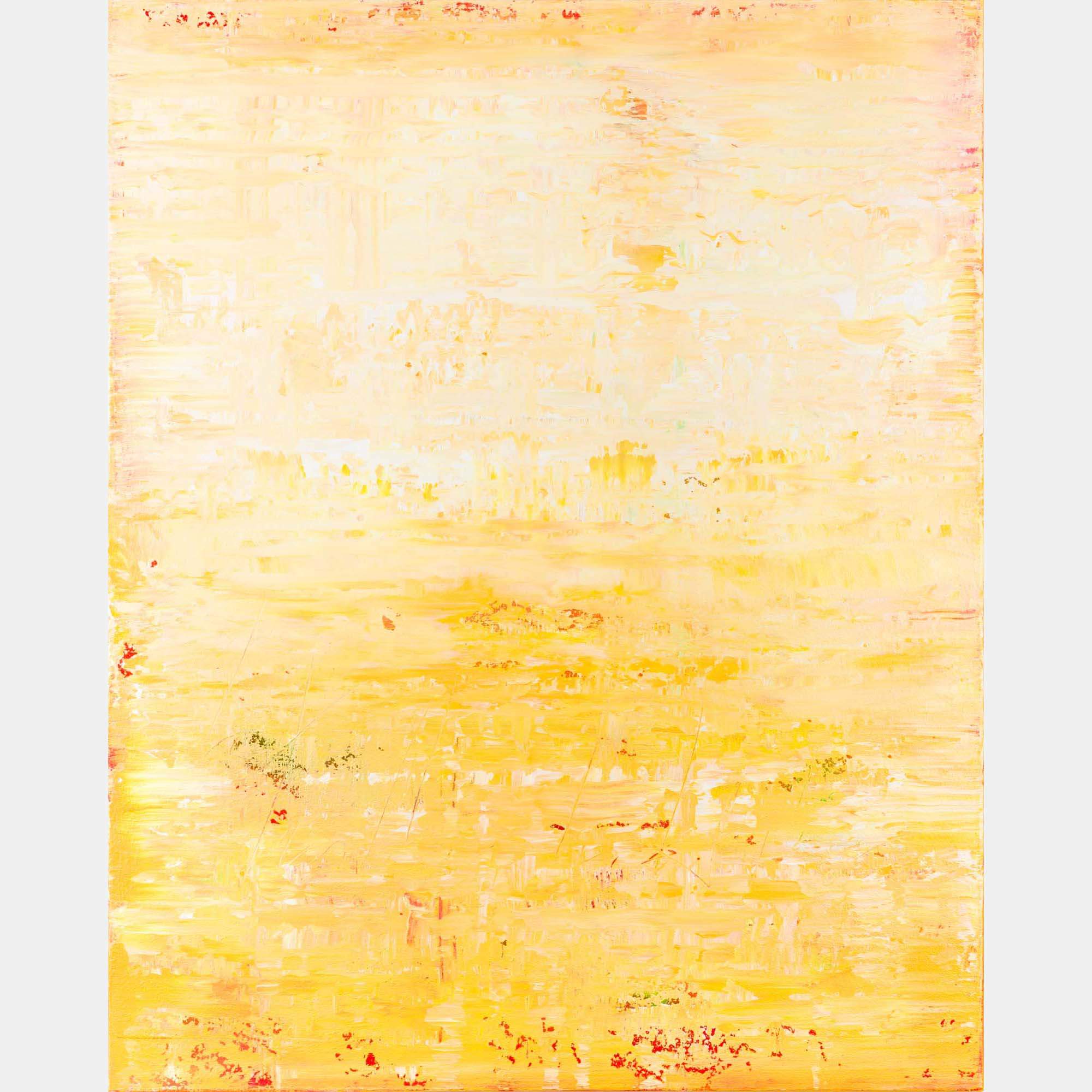 Yellow Abstract Painting Nt138 By Radek Smach, Czechia,2023 (100 X 80)