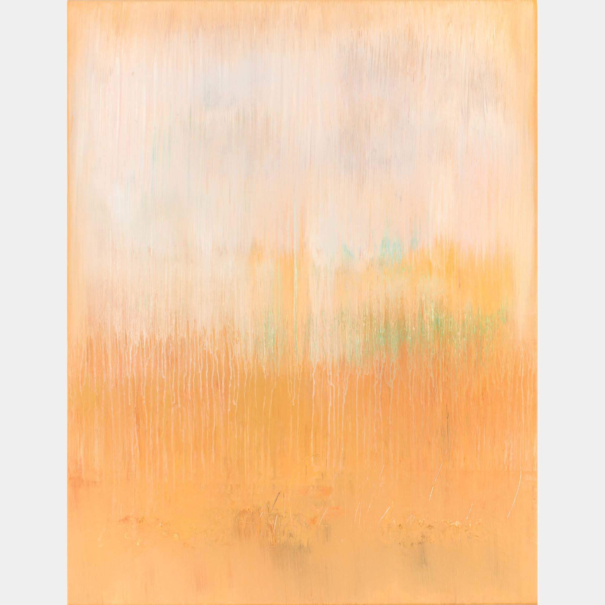 Mustard Abstract Painting Hj317 By Radek Smach, Czechia,2020 (90 X 70)