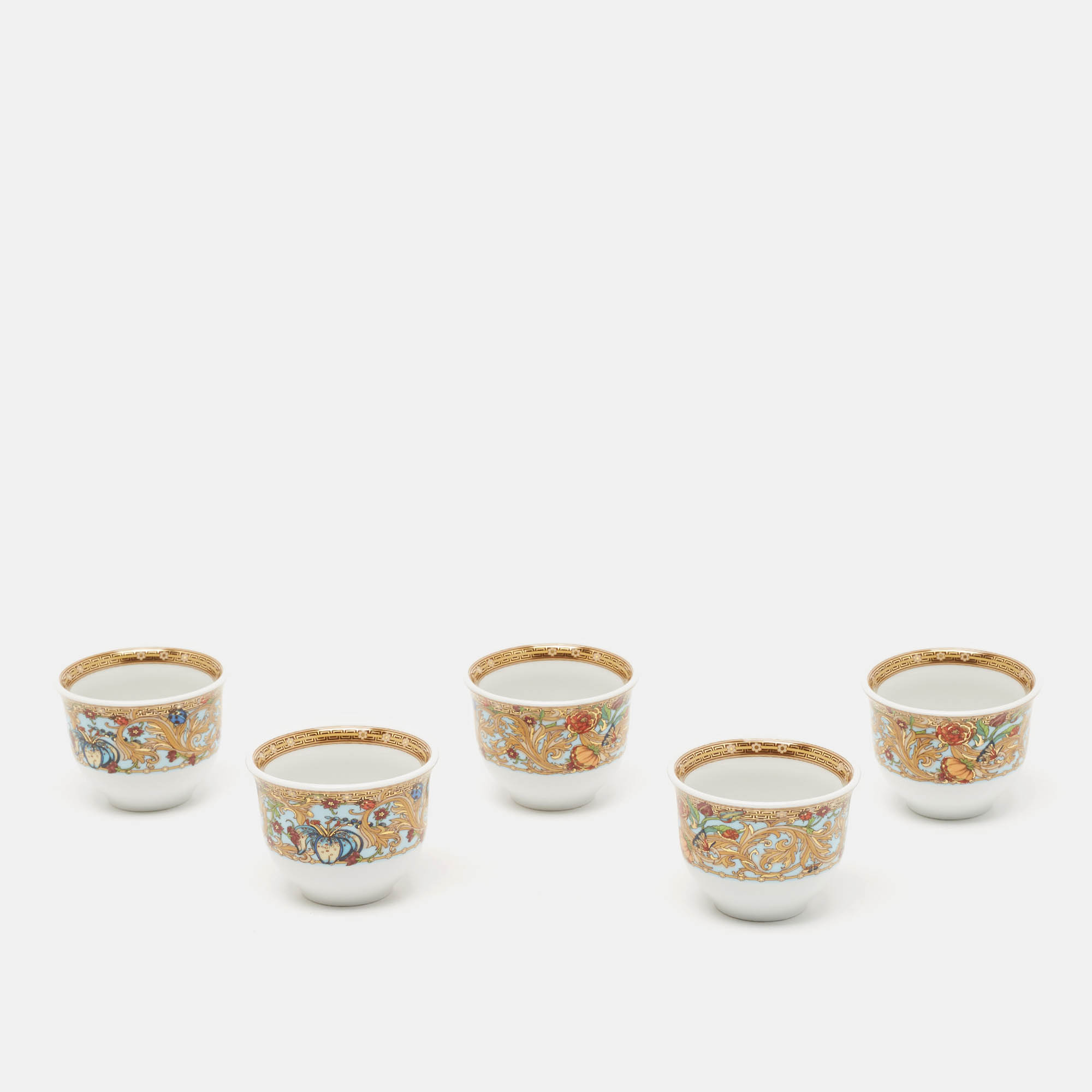 Rosenthal Meets Versace Scala Del Palazzo Set of 5 Mugs