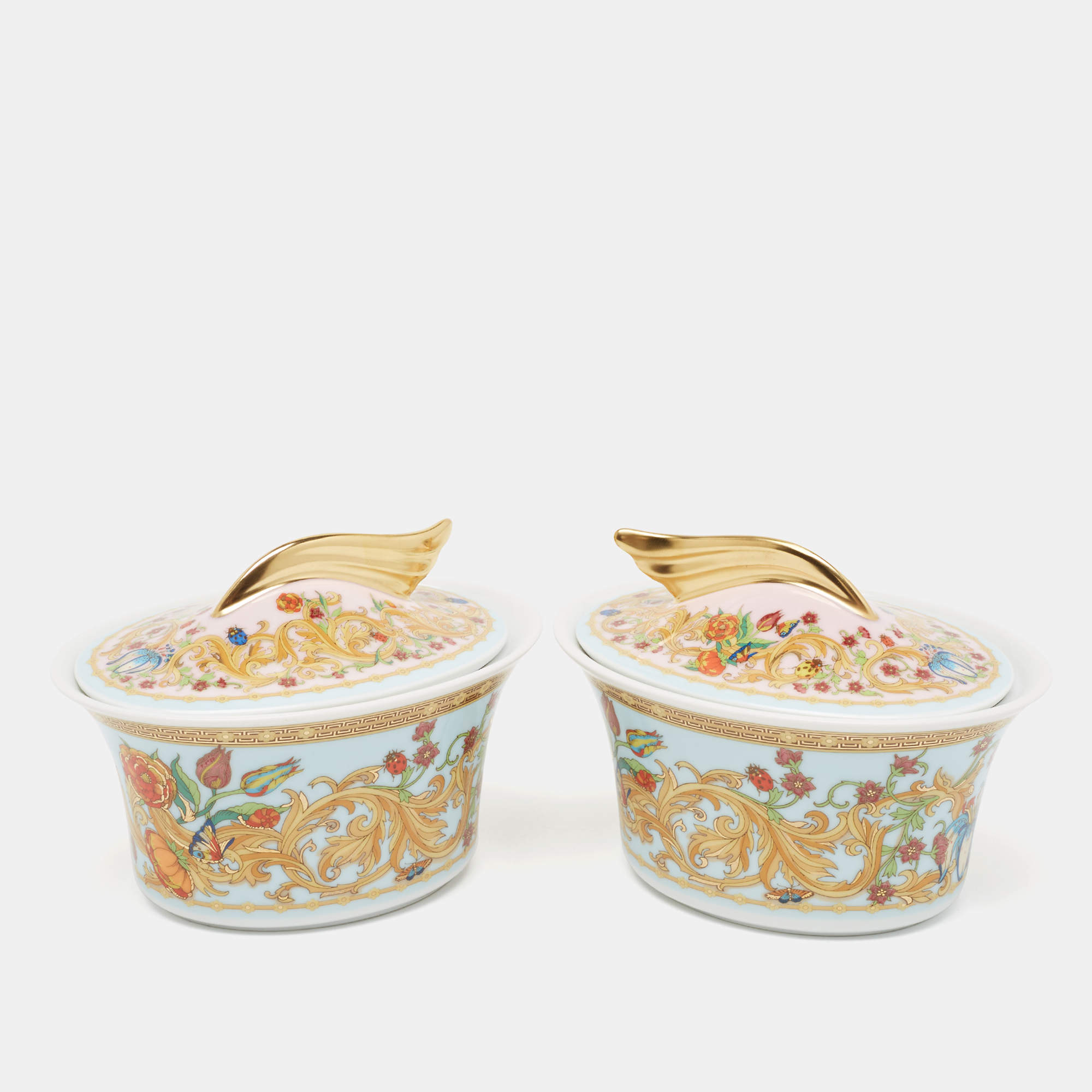 Rosenthal Meets Versace Le jardin de Versace Covered Sugar Bowl Set of 2