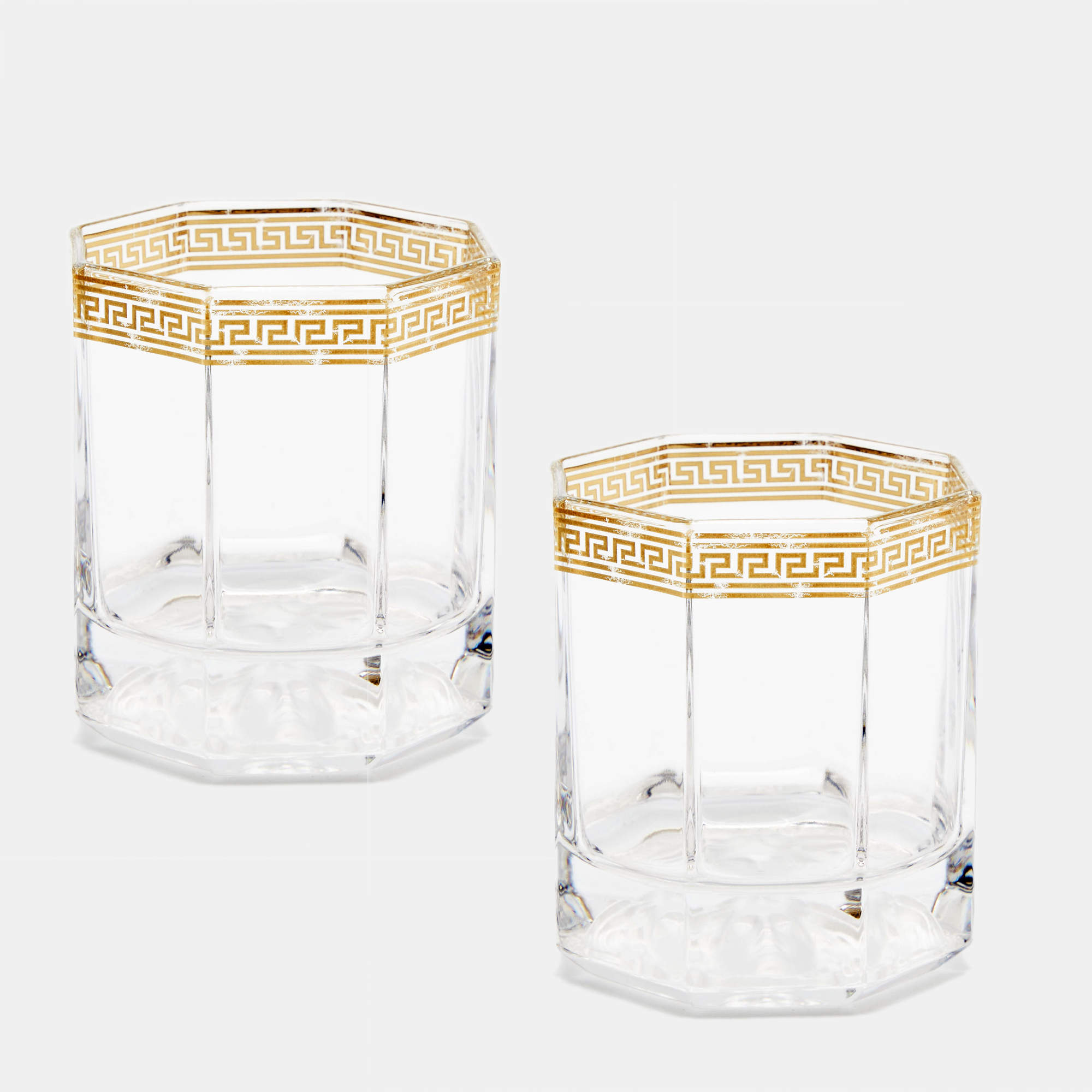 Rosenthal Meets Versace Medusa D’Or Whiskey Glasses Set of 2