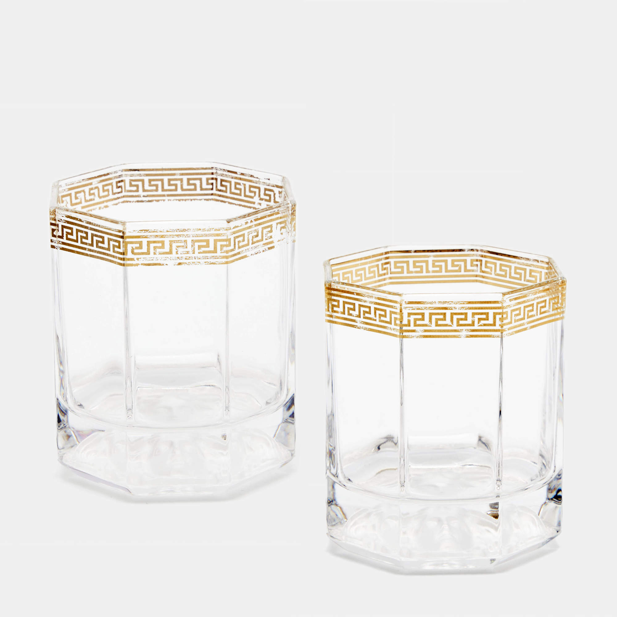Rosenthal Meets Versace Medusa D’Or Whiskey Glasses Set of 2