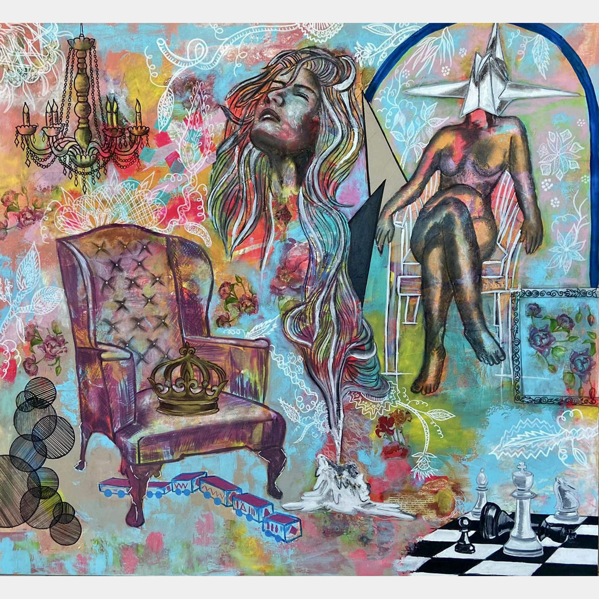 The dream by Samar Kamel, Egypt, 2023 (130 x 140)