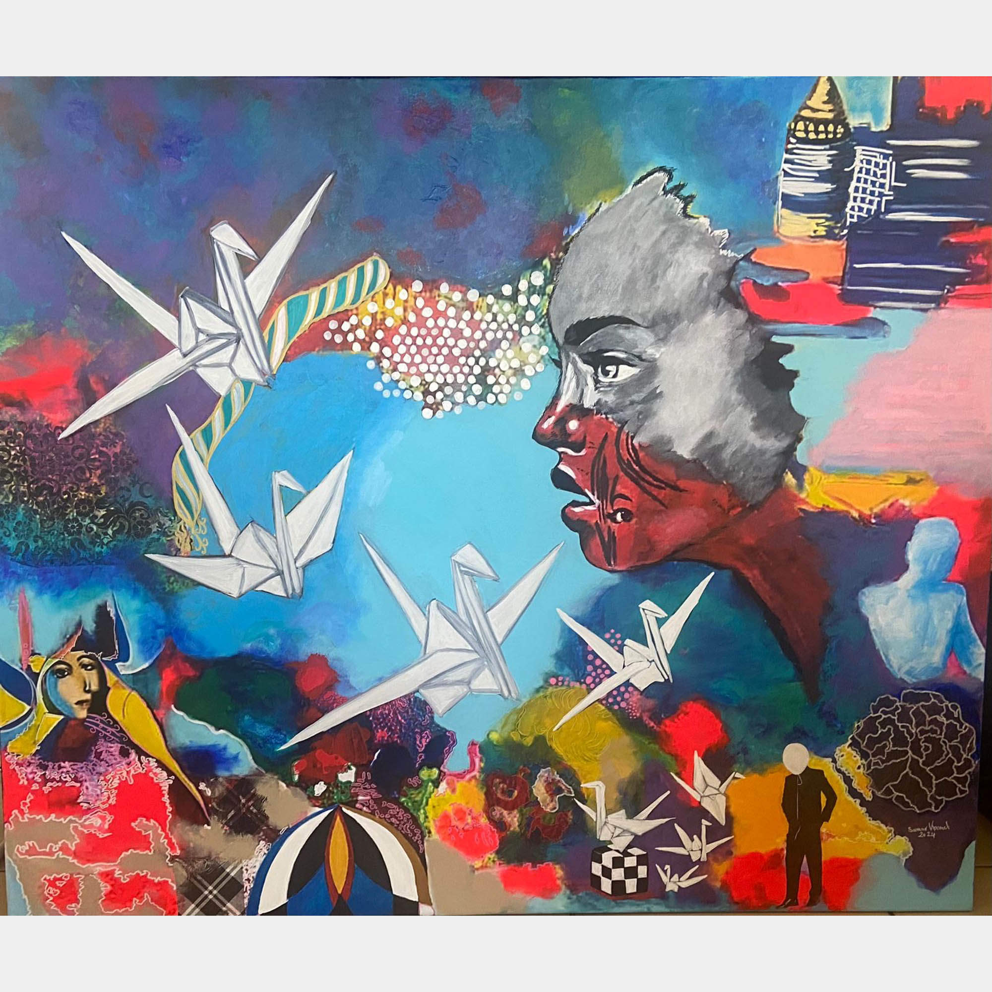 Resurgence by Samar Kamel, Egypt, 2024 (100 x 120)