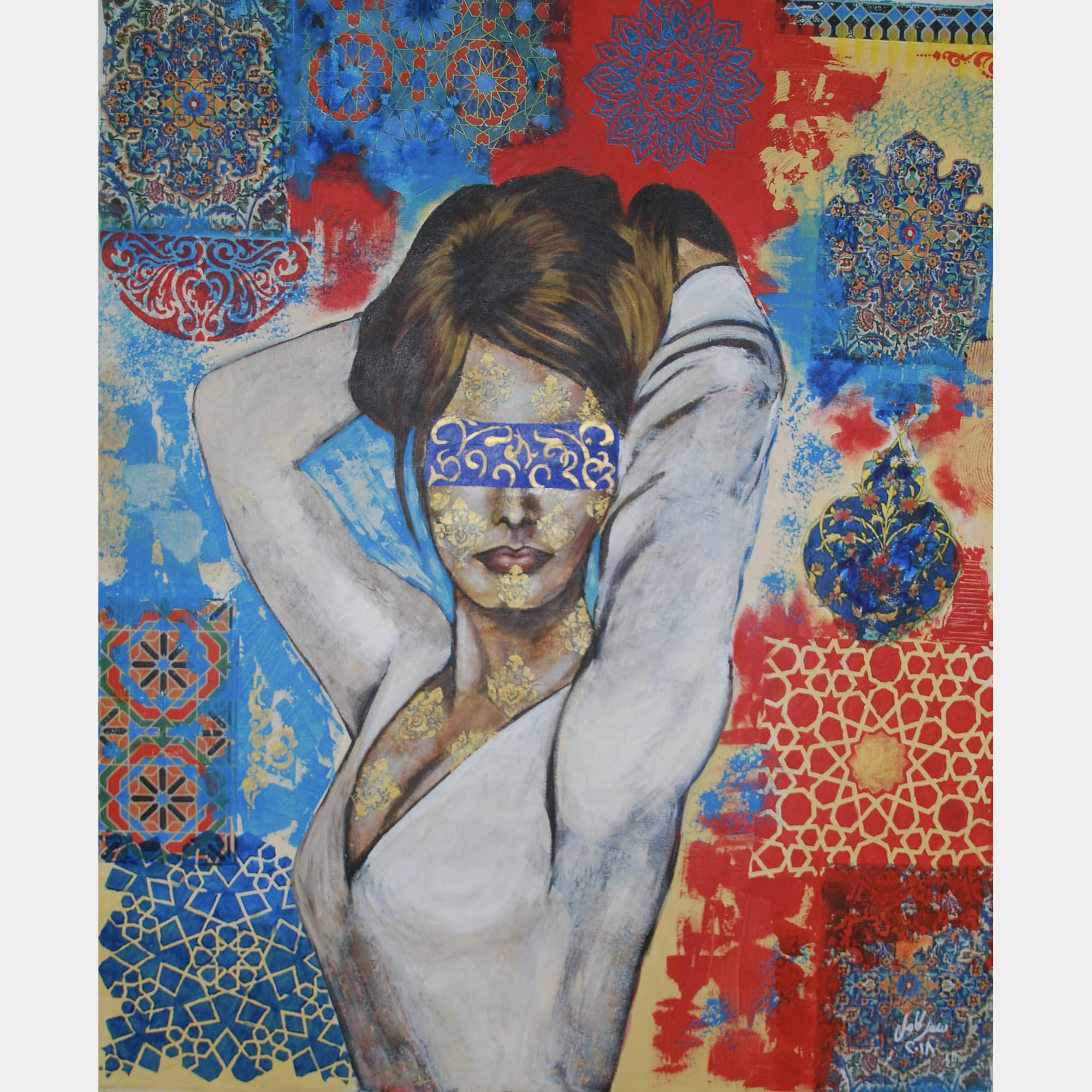 Oriental drama by Samar Kamel, Egypt, 2018 (100 x 120)