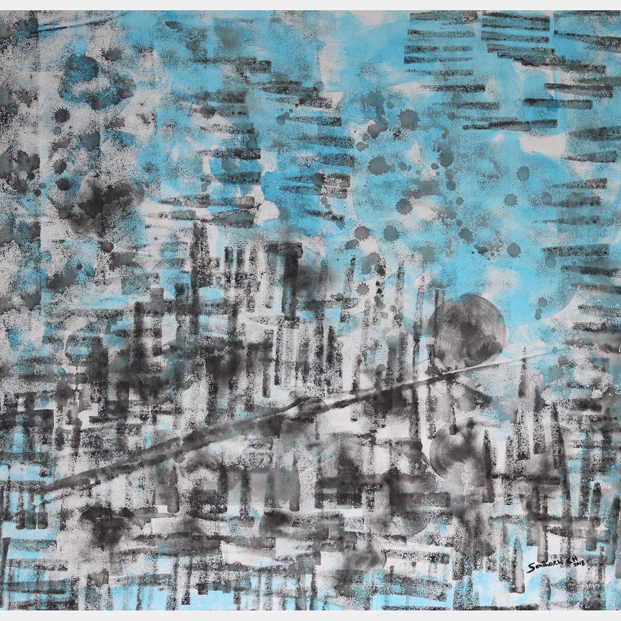 Abstract 84 By Santhosh C H, India,2018 (91.44 X 91.44)