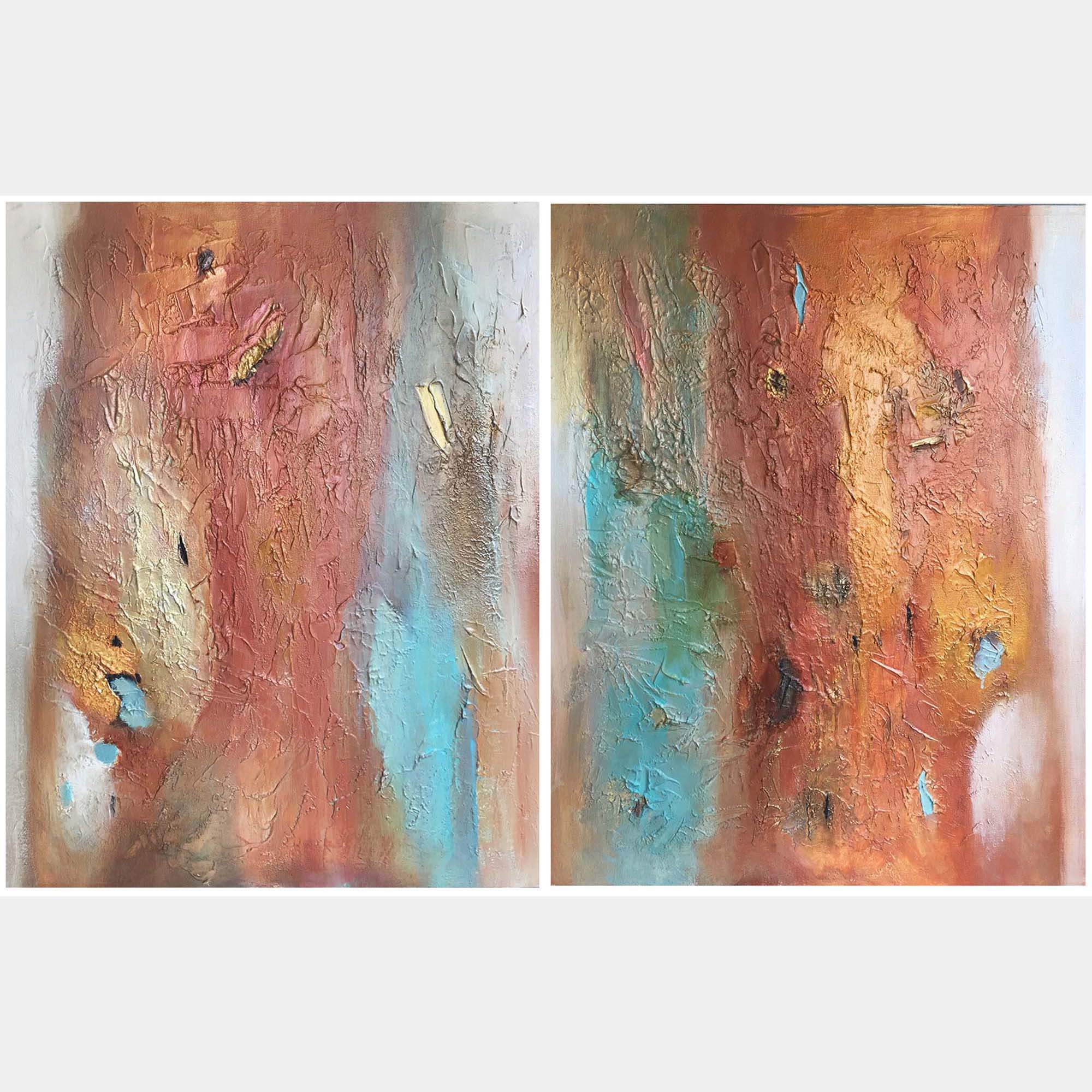 Poetry In Gold 40 By Shan Re, India,2020 (76.2 X 127)