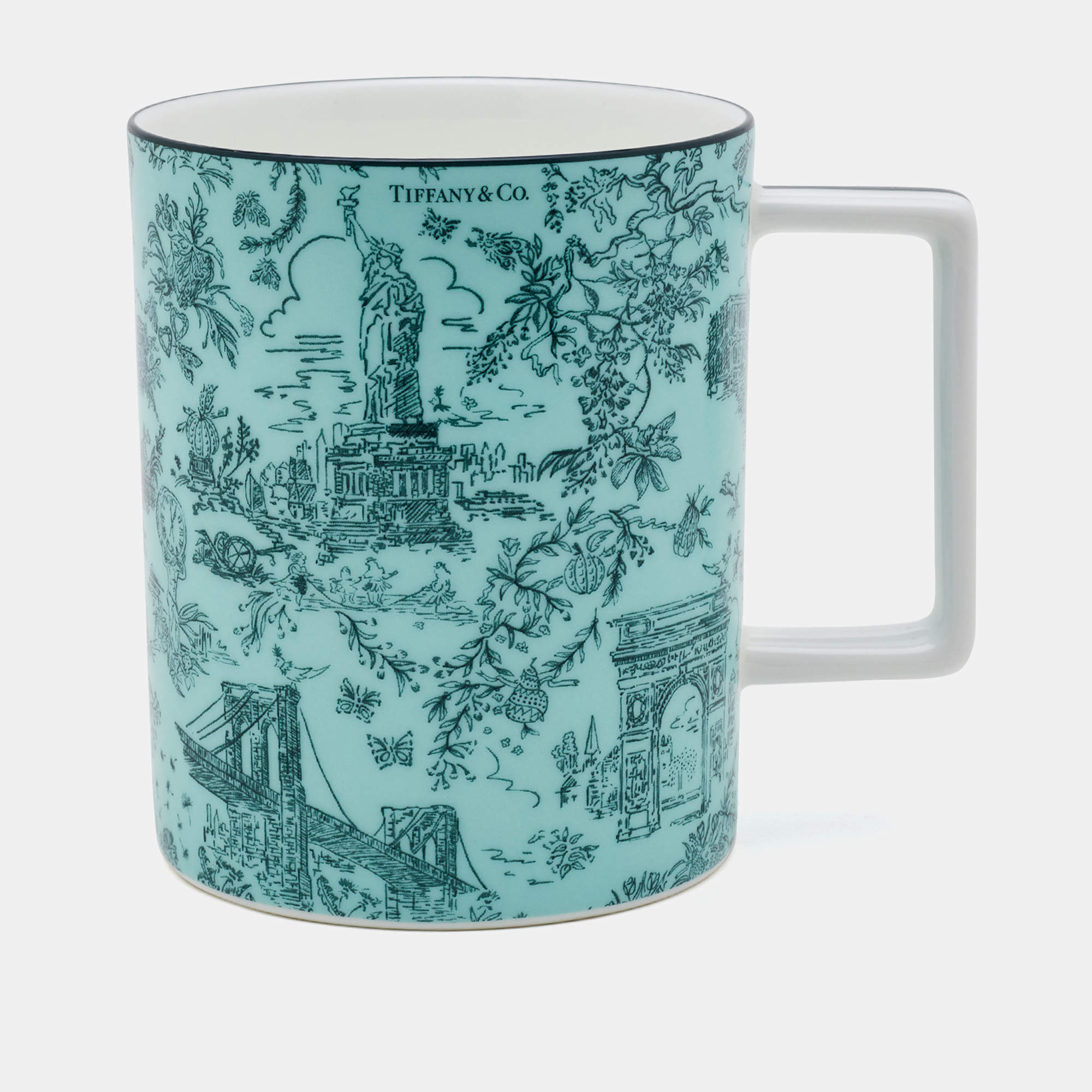 Pre Owned Tiffany & CO. Tiffany Toile Blue Porcelain Mug