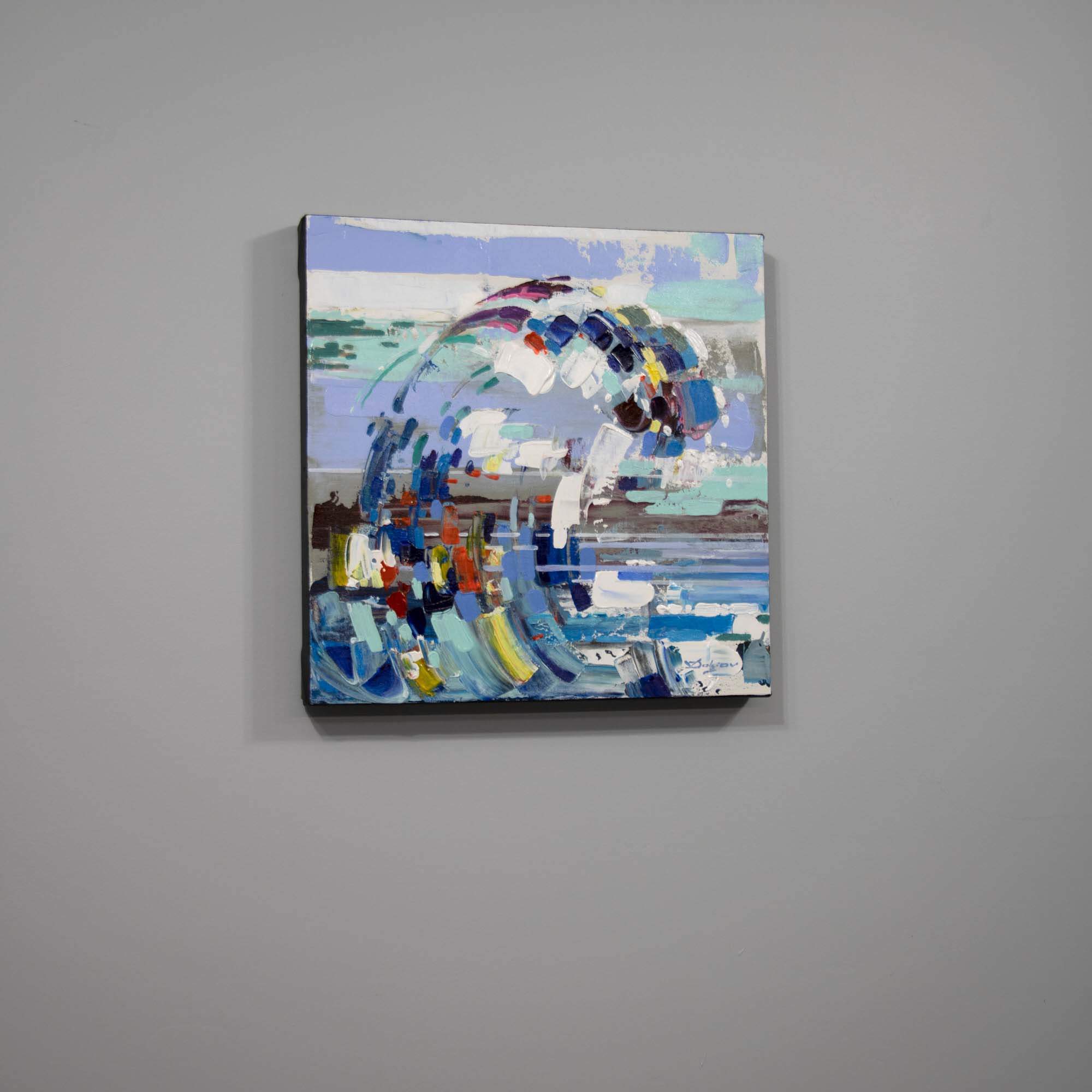 Vertical Wave By Vadim Dolgov, Canada,2022 (40.64 X 40.64)