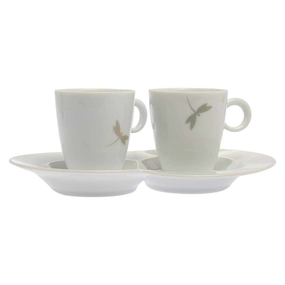 Van Cleef & Arpels Dragonfly 3 Pc Tea Cup & Saucer Set