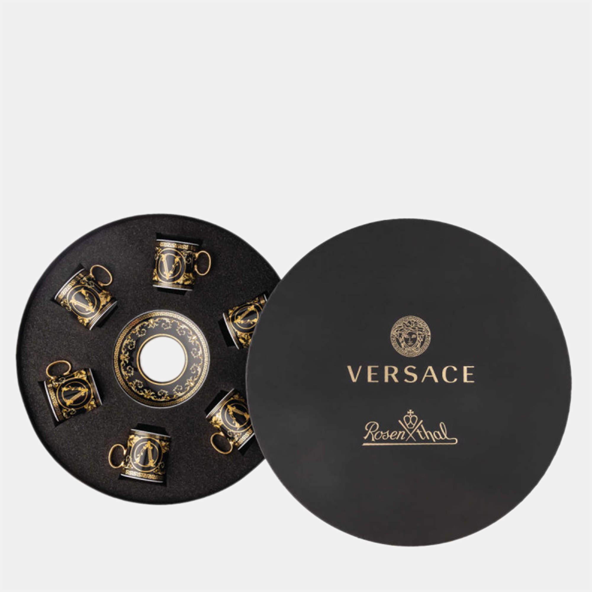 Versace Porcelain Espresso Cups Set