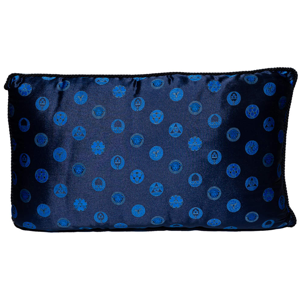 Versace Navy Blue Cotton Pillow