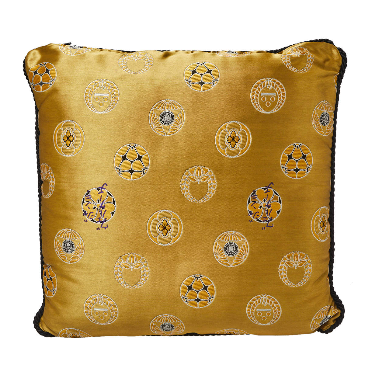 Versace Gold Medusa Print Cushion 45CM