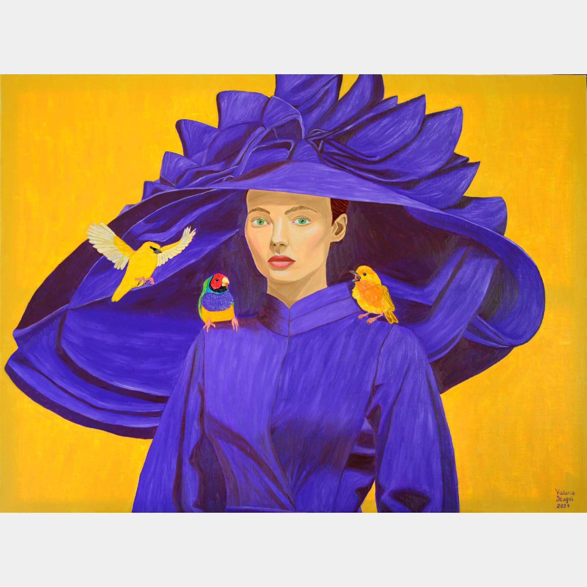 Stunning Violet By Victoria Stagni, United States,2024 (76 X 101)