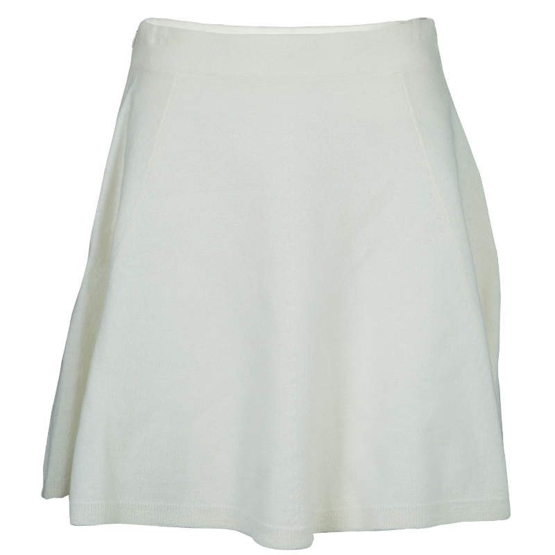 3.1 Phillip Lim Cream Wool Flared Skirt XS