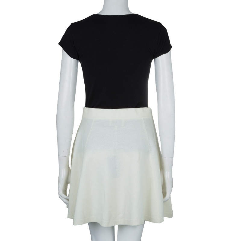 Pre Owned 3.1 Phillip Lim Cream Wool Flared Skirt XS