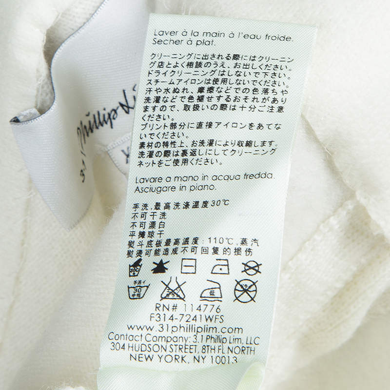 Pre Owned 3.1 Phillip Lim Cream Wool Flared Skirt XS