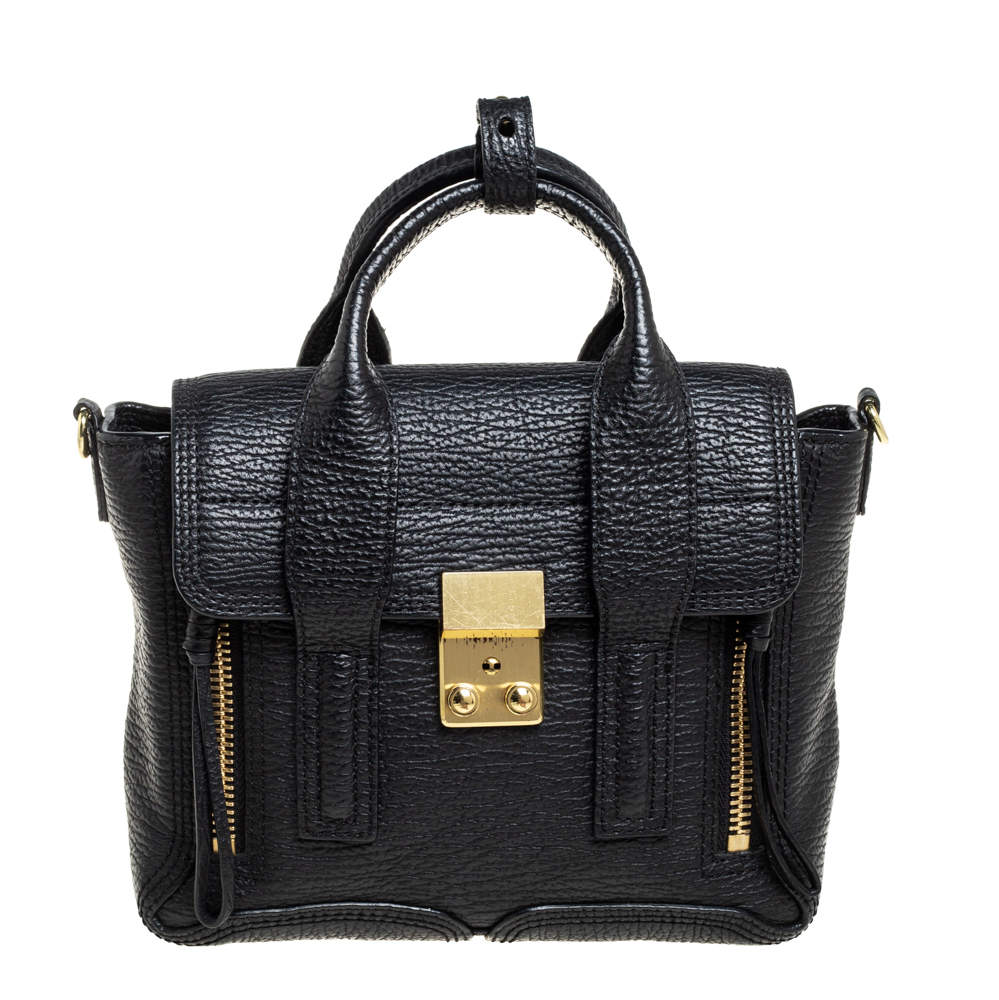 Pre Owned 3.1 Phillip Lim Black Leather Mini Pashli Satchel