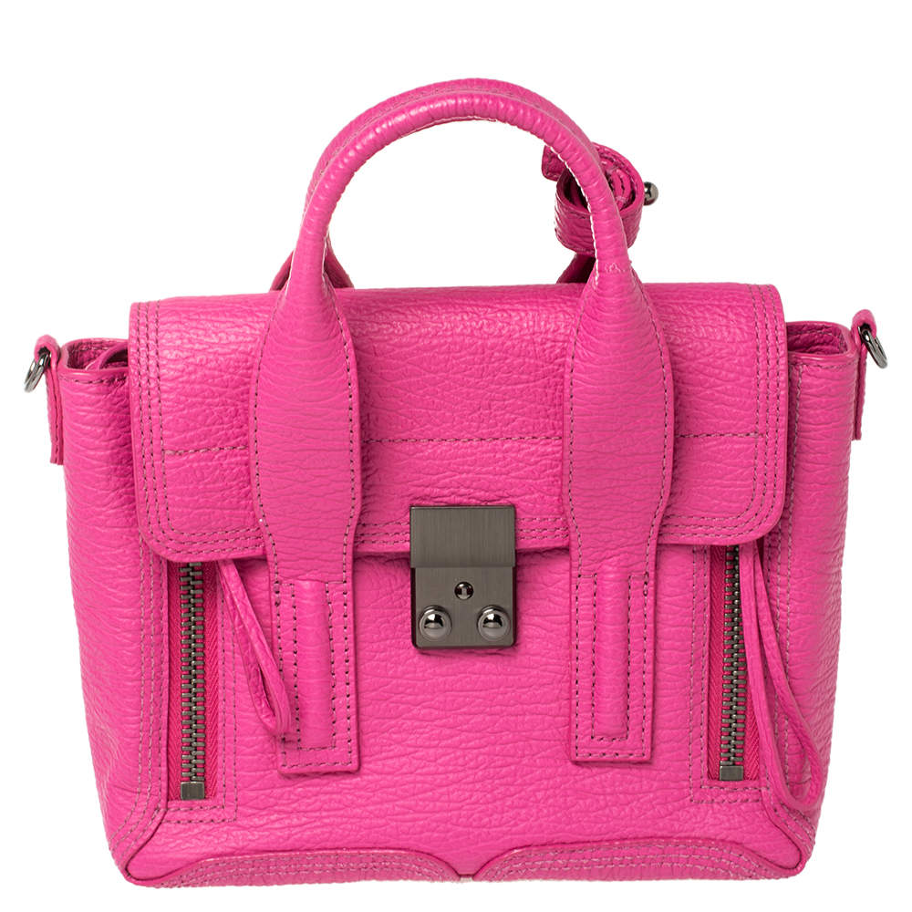 مملوكة مسبقًا 3.1 Phillip Lim Fuchsia Leather Mini Pashli Satchel