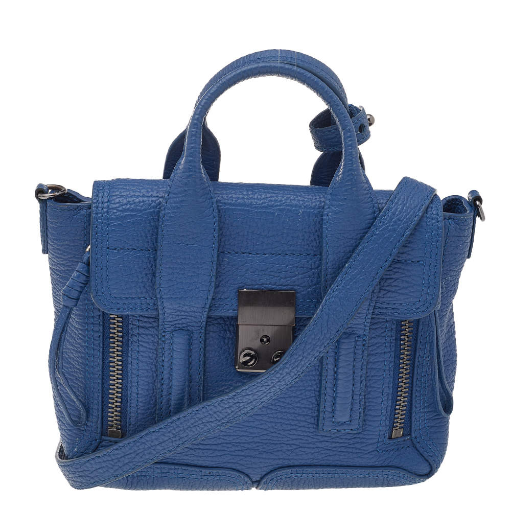مملوكة مسبقًا 3.1 Phillip Lim Blue Leather Mini Pashli Satchel