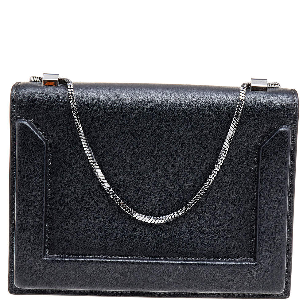3.1 Phillip Lim Black Leather Soleil Mini Chain Shoulder Bag