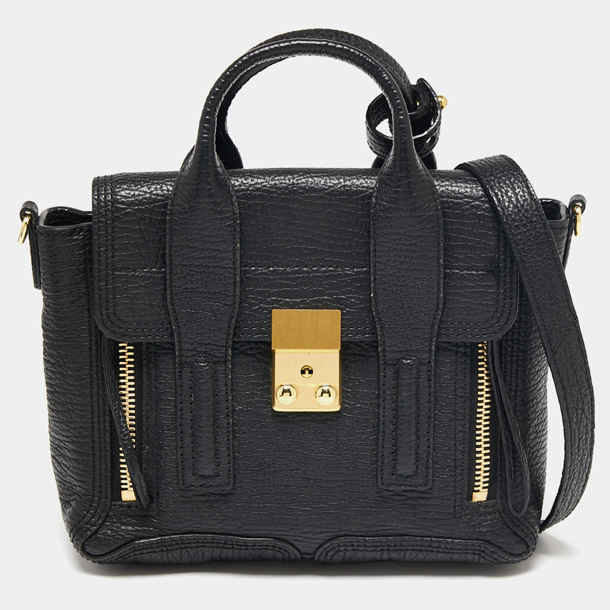 مملوكة مسبقًا 3.1 Phillip Lim Black Leather Mini Pashli Satchel