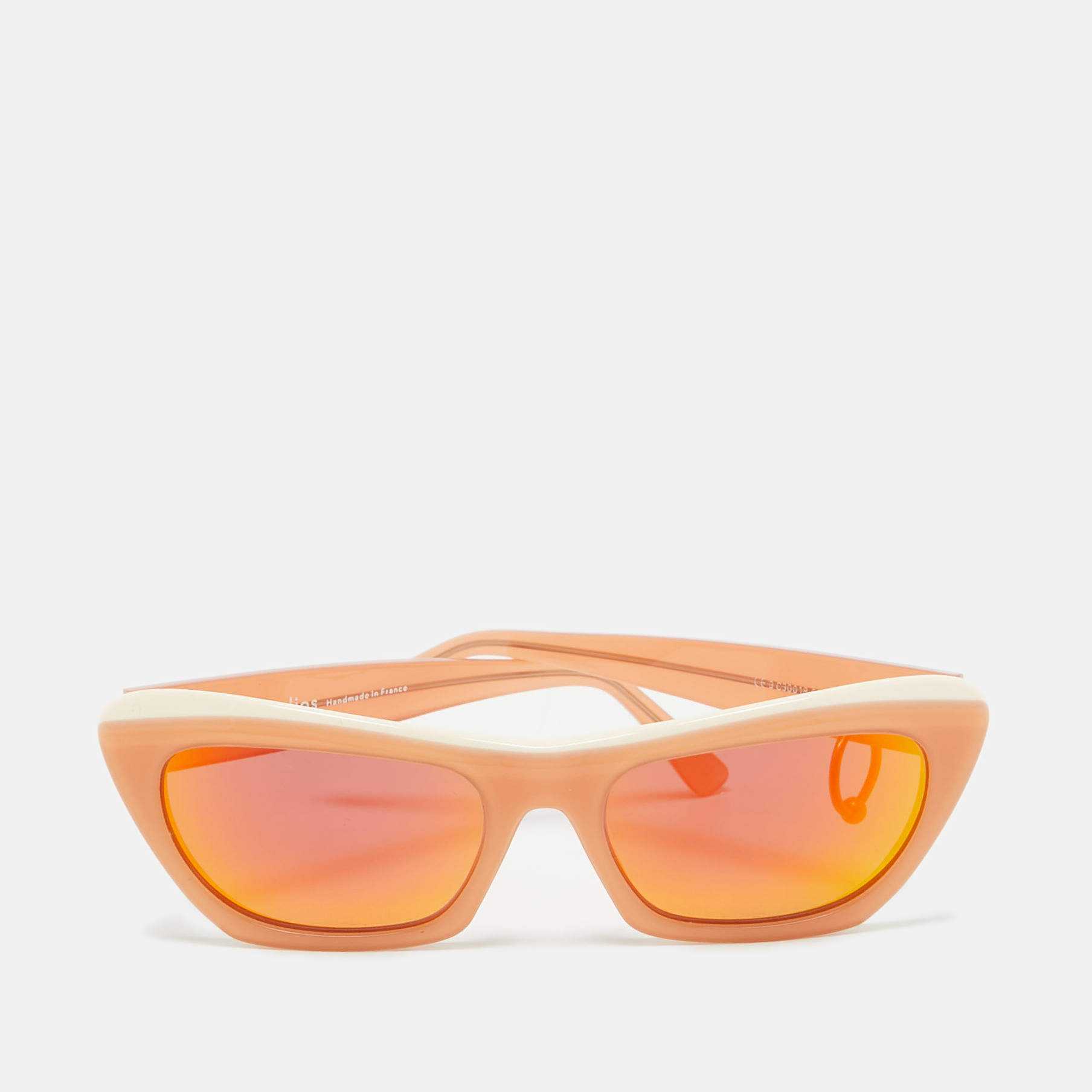 Acne Studios Two Tone/Grey Pierced Azalt Cat-Eye Sunglasses