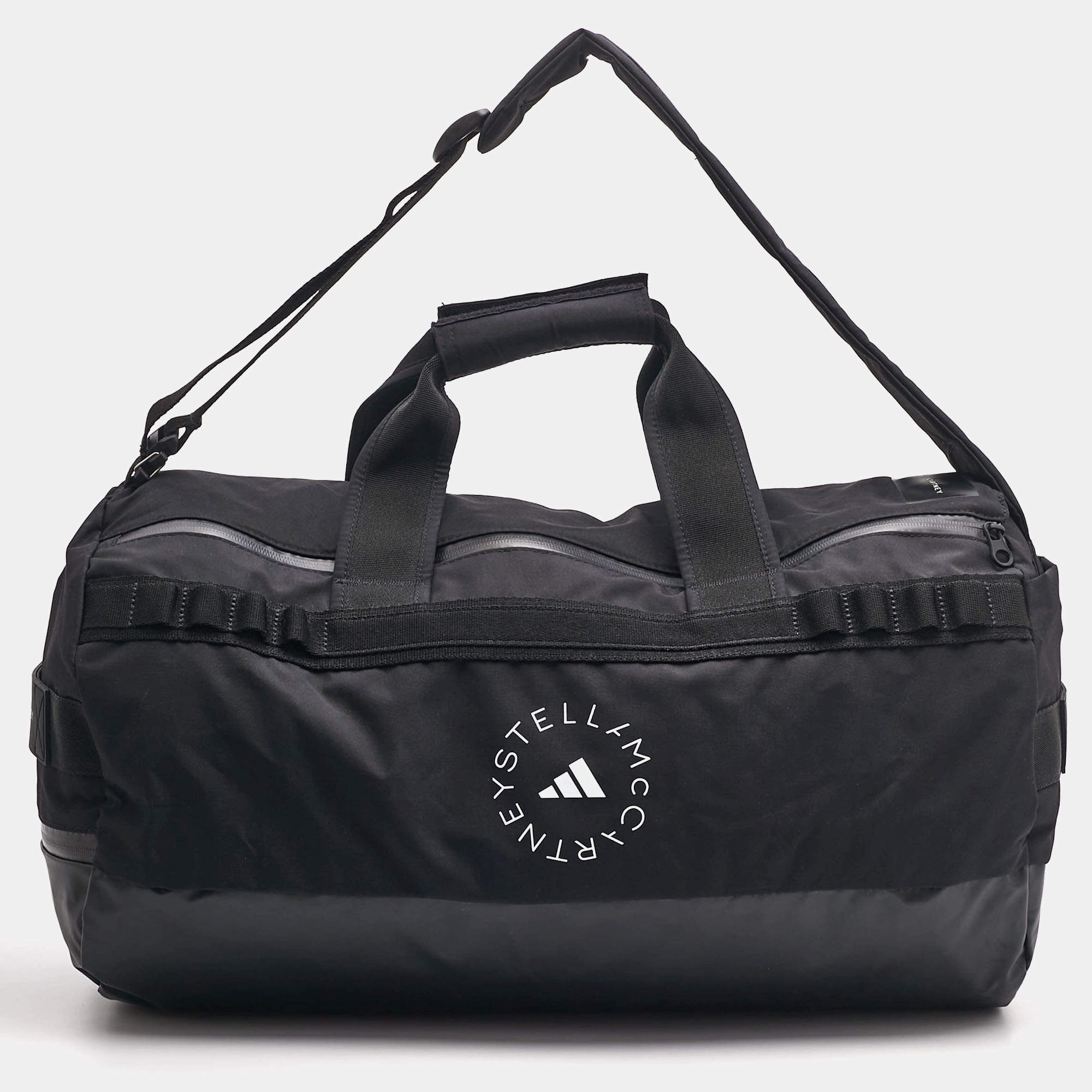 Pre Owned Adidas By Stella McCartney Black Nylon 24/7 Duffle Bag