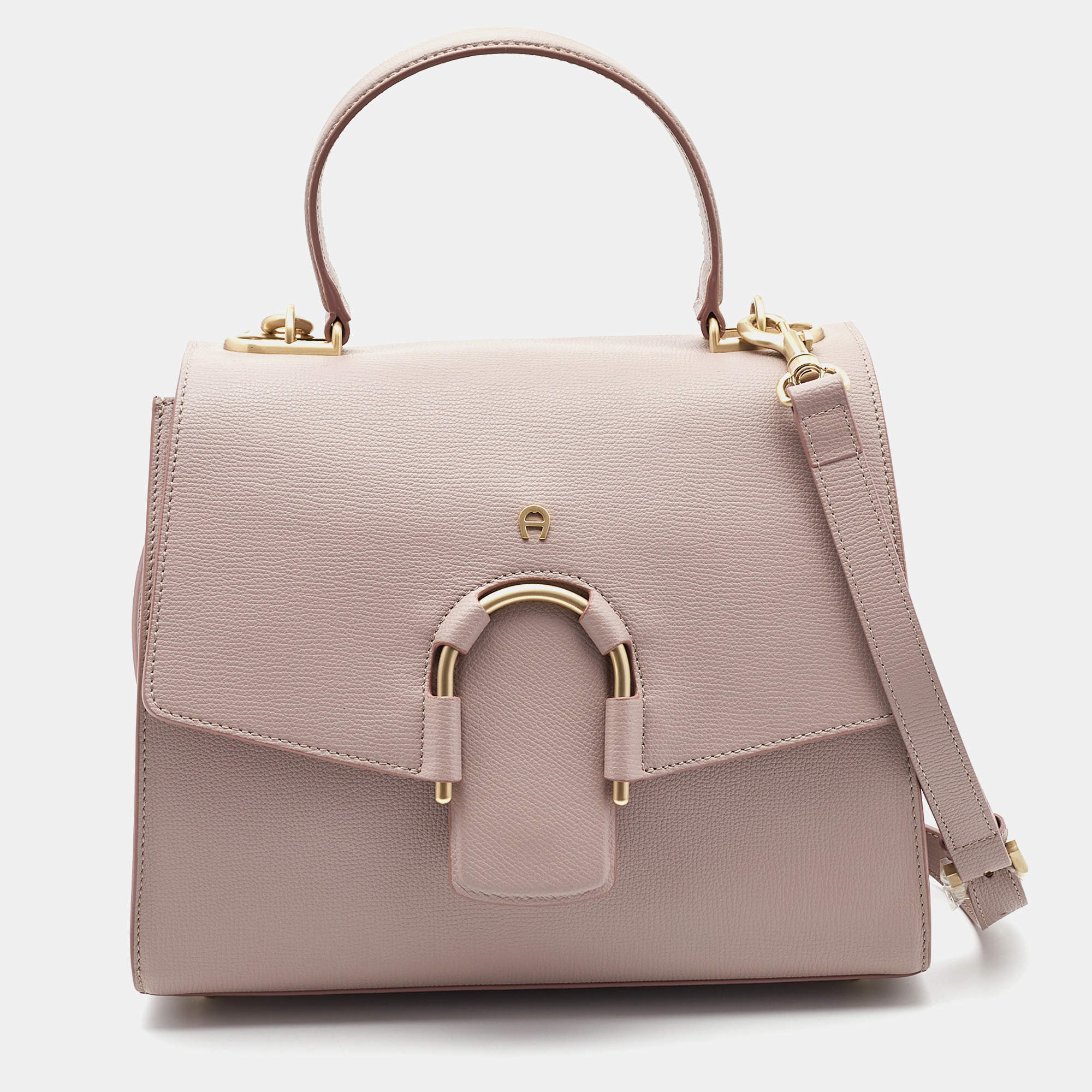 Aigner Lilac Leather Jada Top Handle Bag Aigner TLC