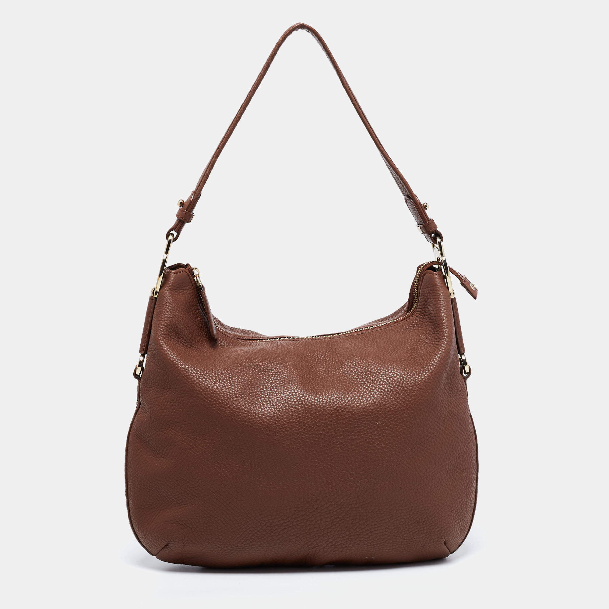 Pre Owned Aigner Brown Leather Hobo