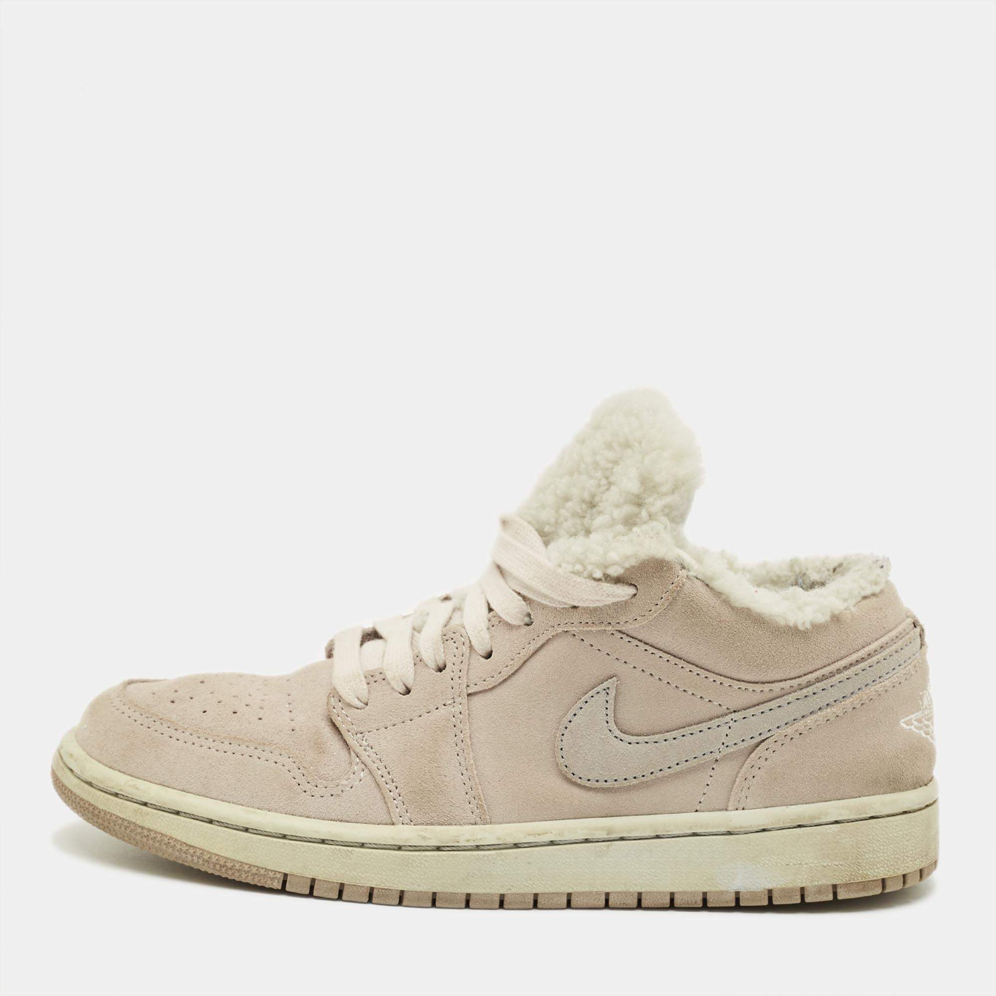 مملوكة مسبقًا حذاء رياضي آير جوردانز 1 هايتوب جلد أسود/أخضر داكن مقاس 42.5