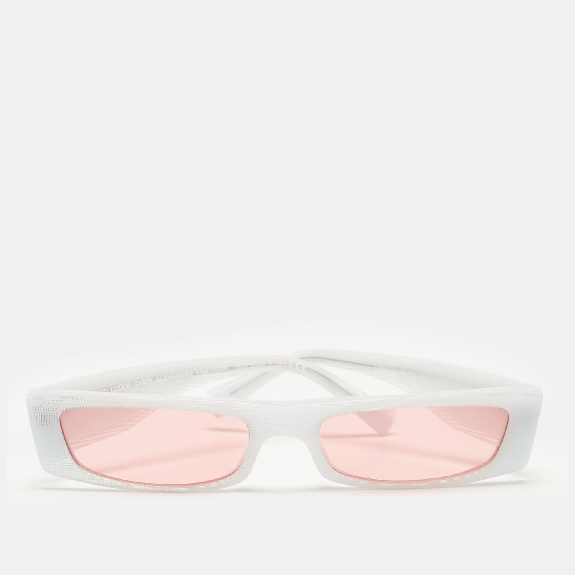 Alain Mikli x Alexandre Vauthier White/Pink A05039 Edwidge Rectangle sunglasses