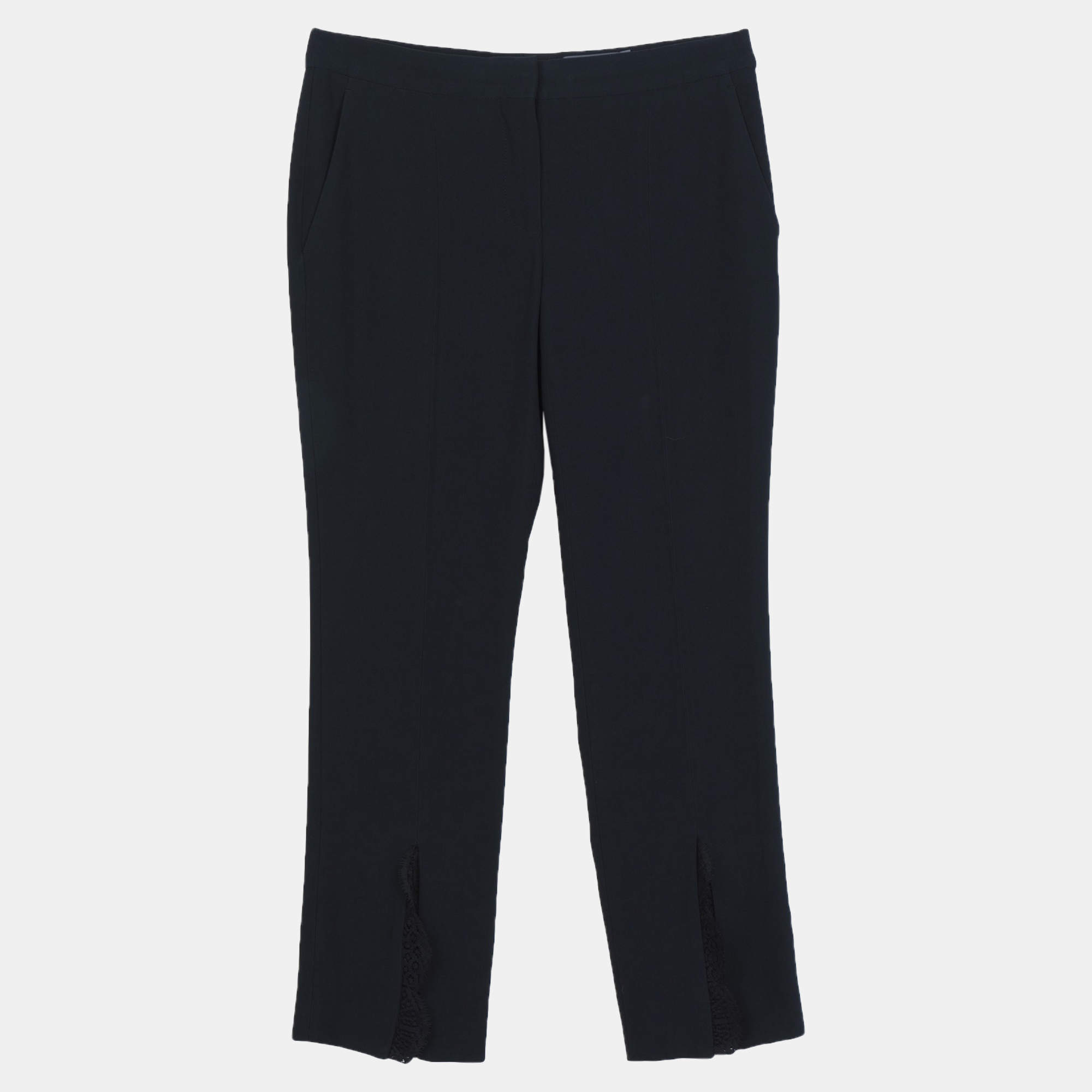 Pre Owned Alexander McQueen Black Trousers Size 42