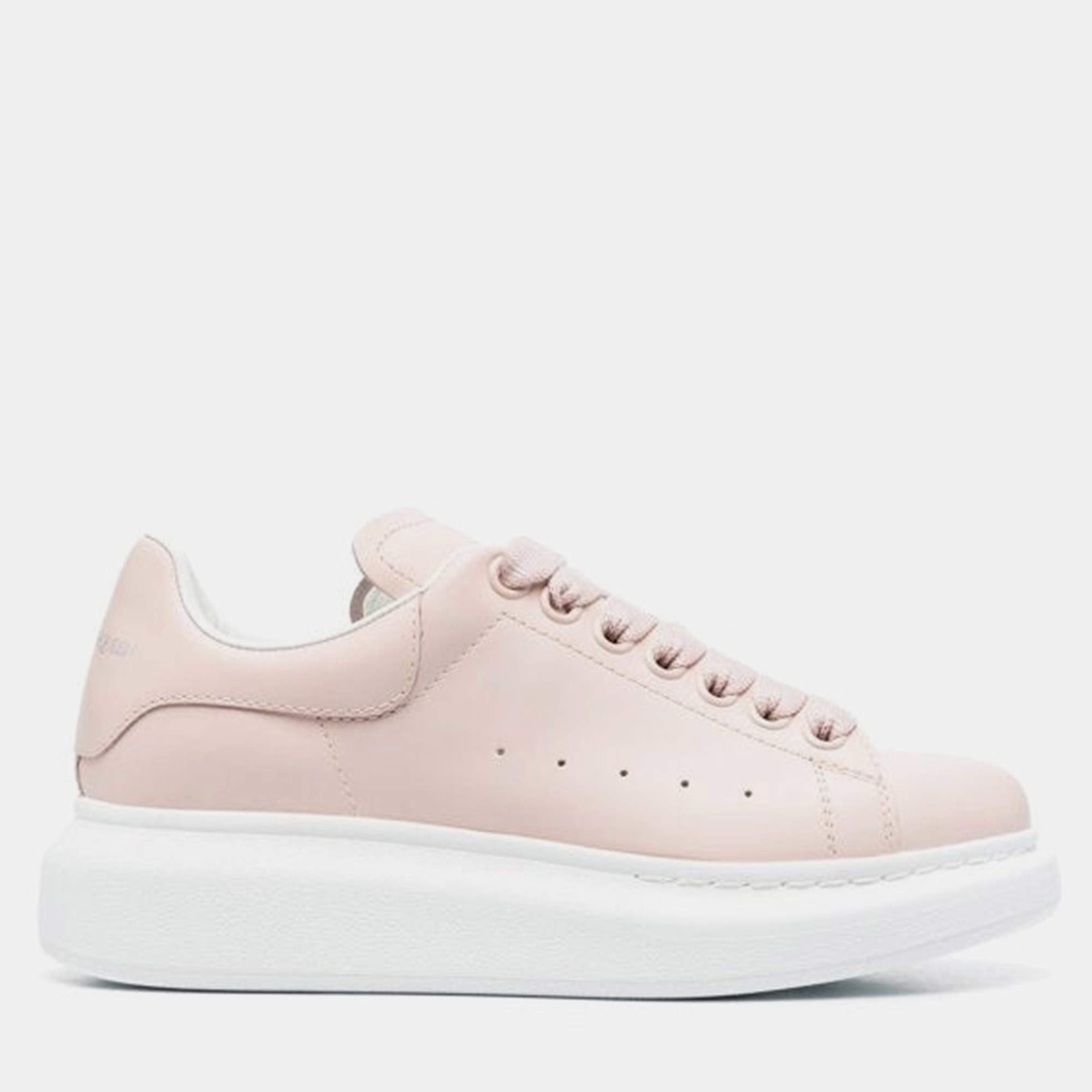 Pre Owned Alexander McQueen Oversixed Sneaker in Blush White Size 35