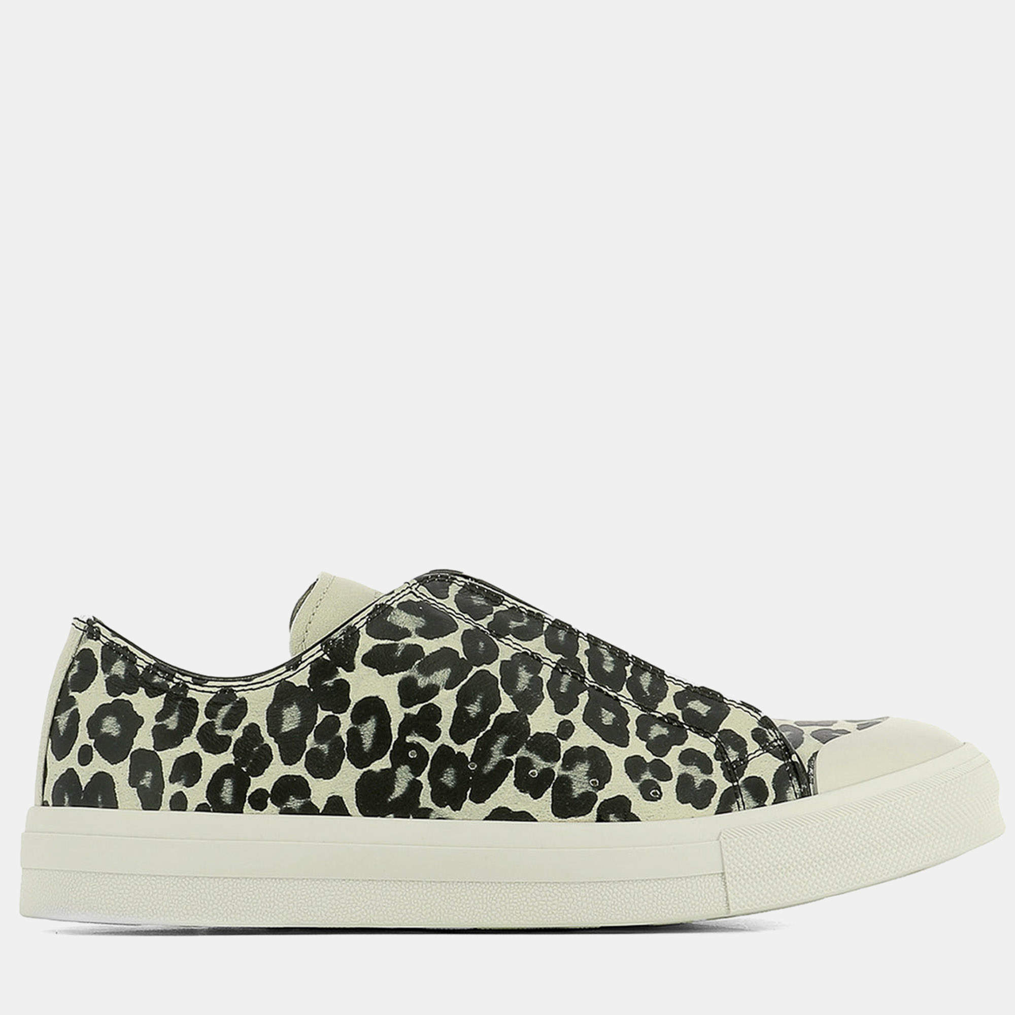 Pre Owned Alexander Mcqueen Printed leather low top sneakers Size 40