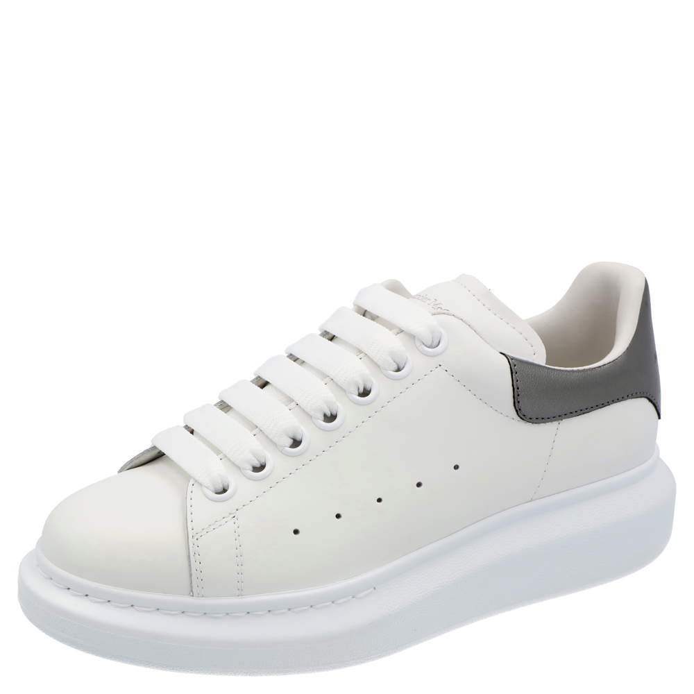 مملوكة مسبقًا Alexander McQueen White/Grey Oversized Sneakers Size EU 36
