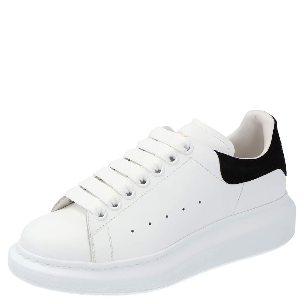 Pre Owned Alexander McQueen White Oversized Sneakers Size EU 38