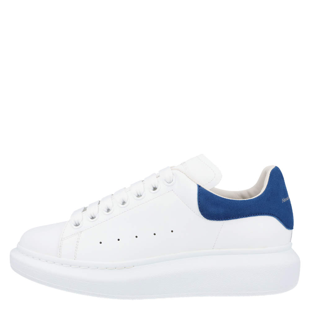 Pre Owned Alexander McQueen White/Blue Women's Oversized Sneaker EU 38