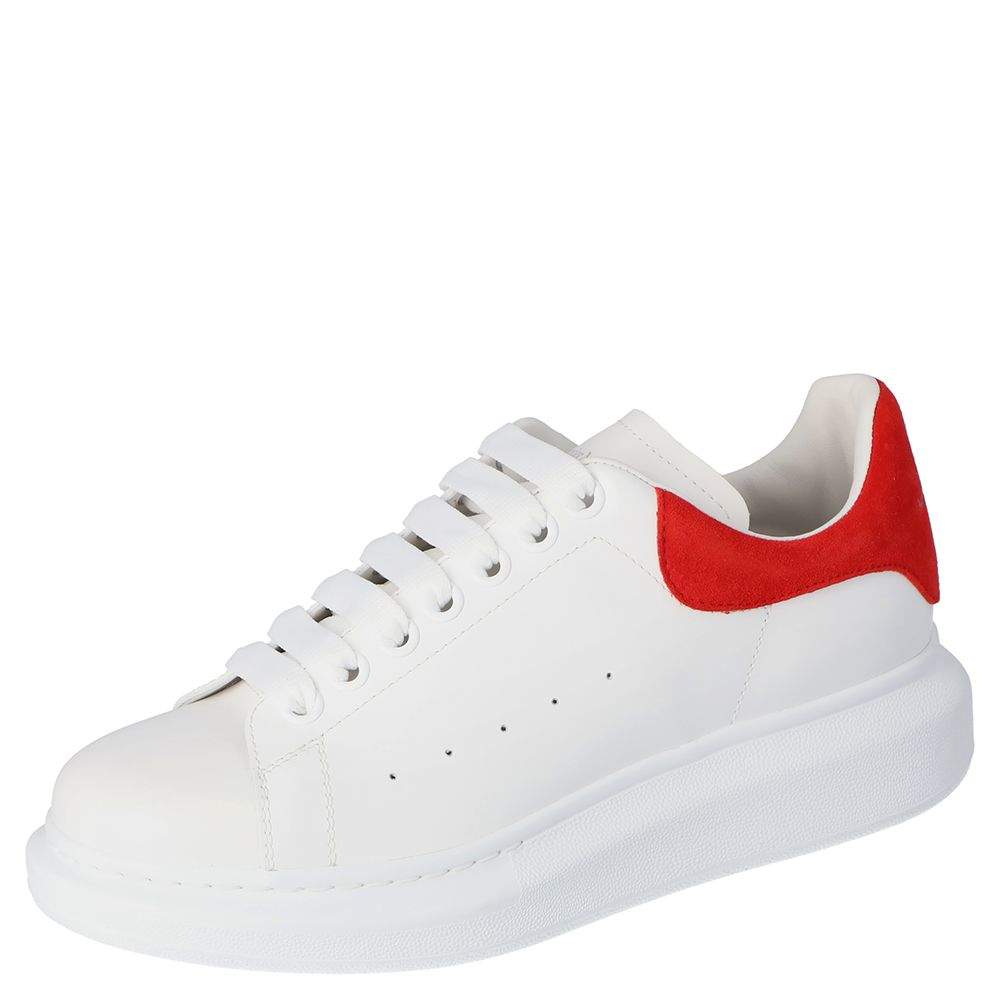 Pre Owned Alexander McQueen White/Red Women's Oversized Sneaker EU 38
