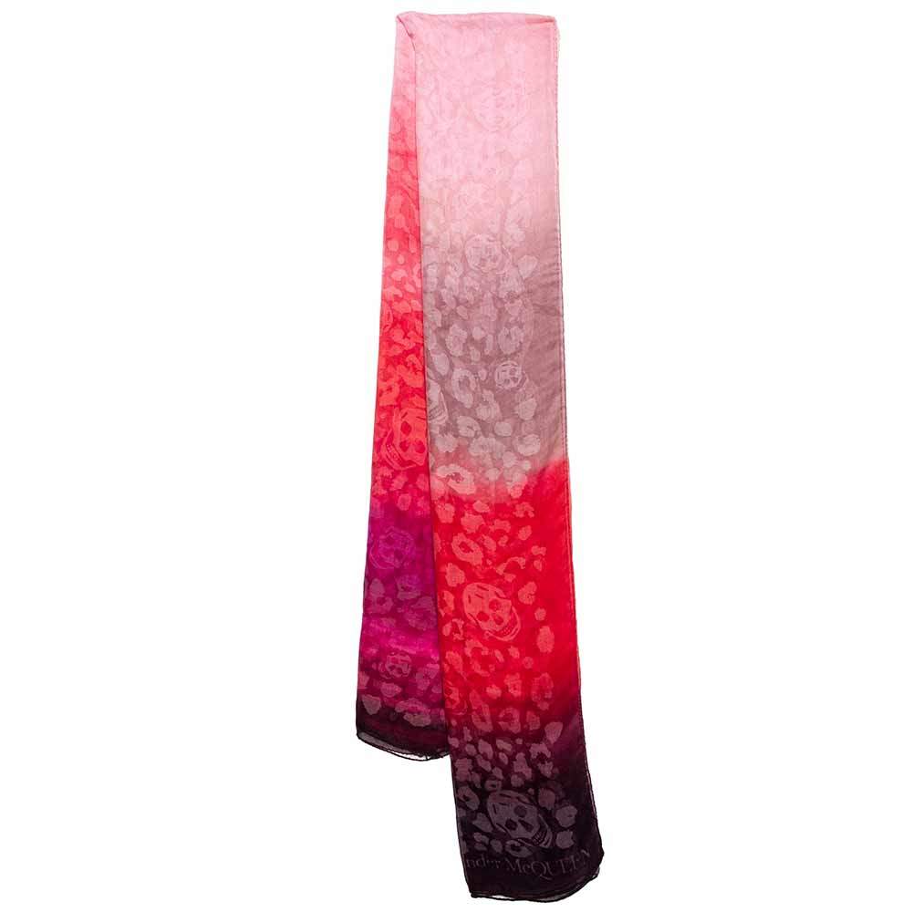 Alexander McQueen Multicolor Gradient Skull Patterned Fiber & Modal Scarf
