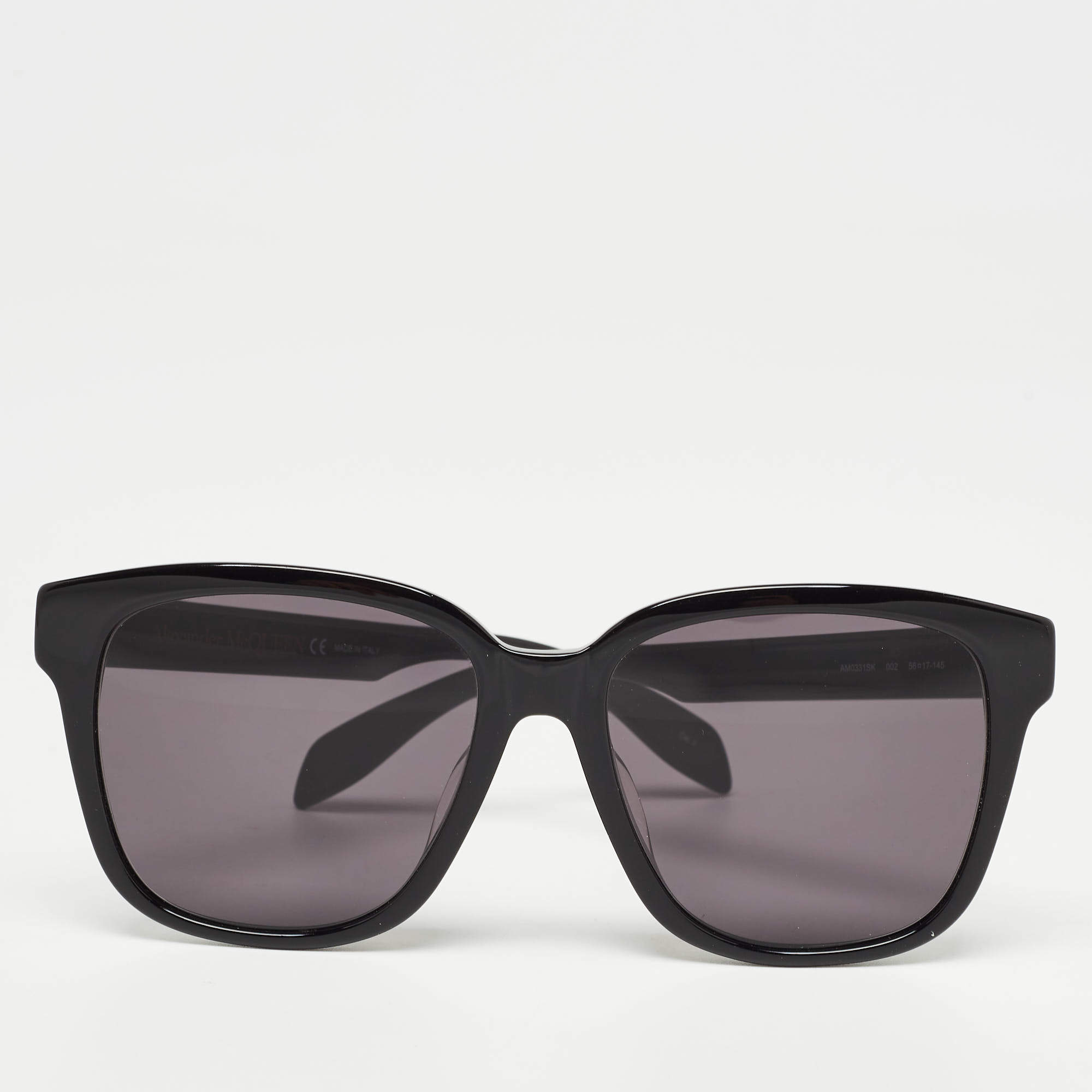 Alexander McQueen Black AM0331SK Square Sunglasses