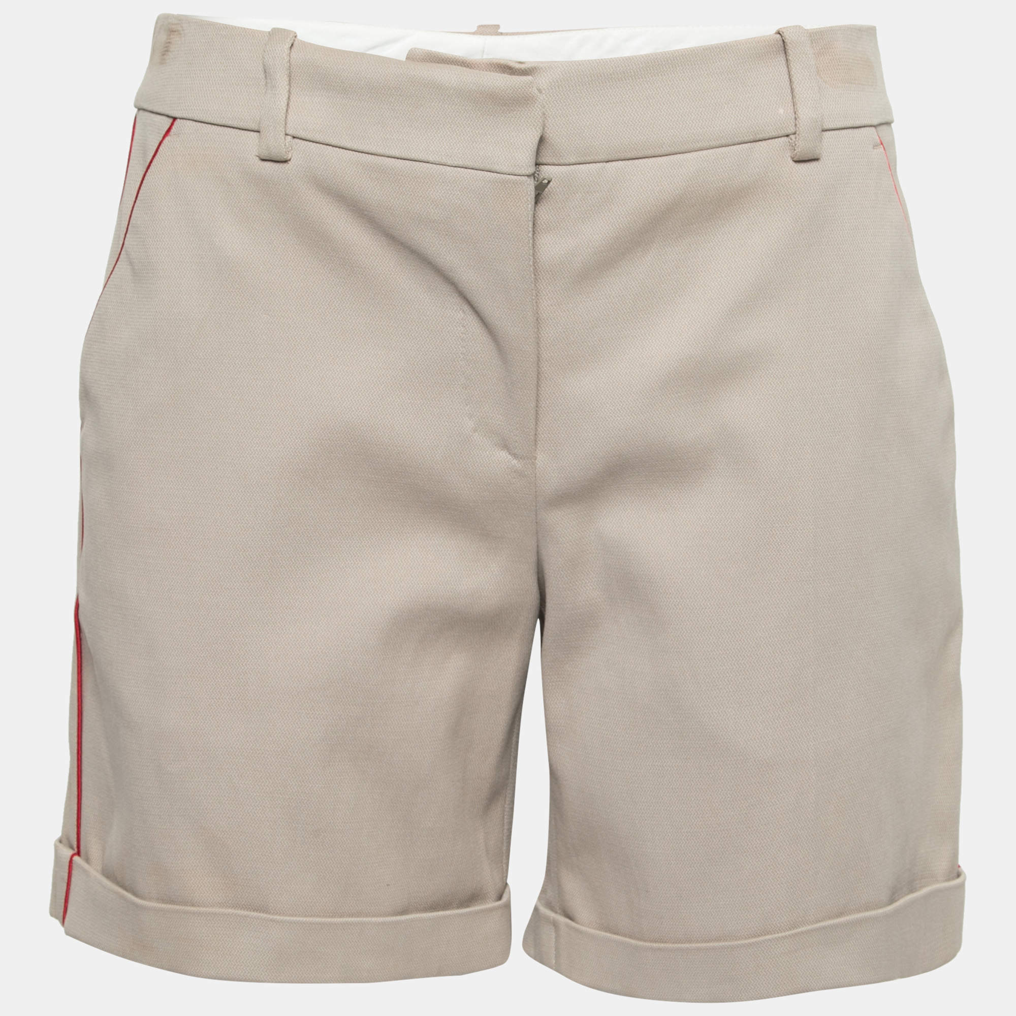 Pre Owned Alexander McQueen Beige Cotton Shorts S