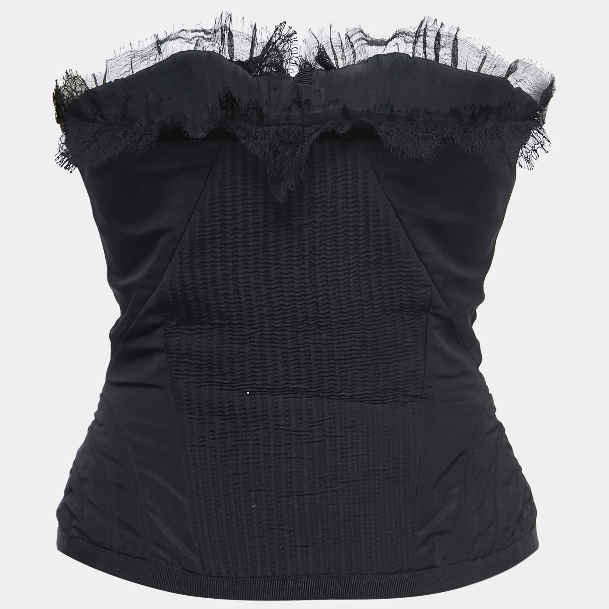 Lace bustier in black - Gucci