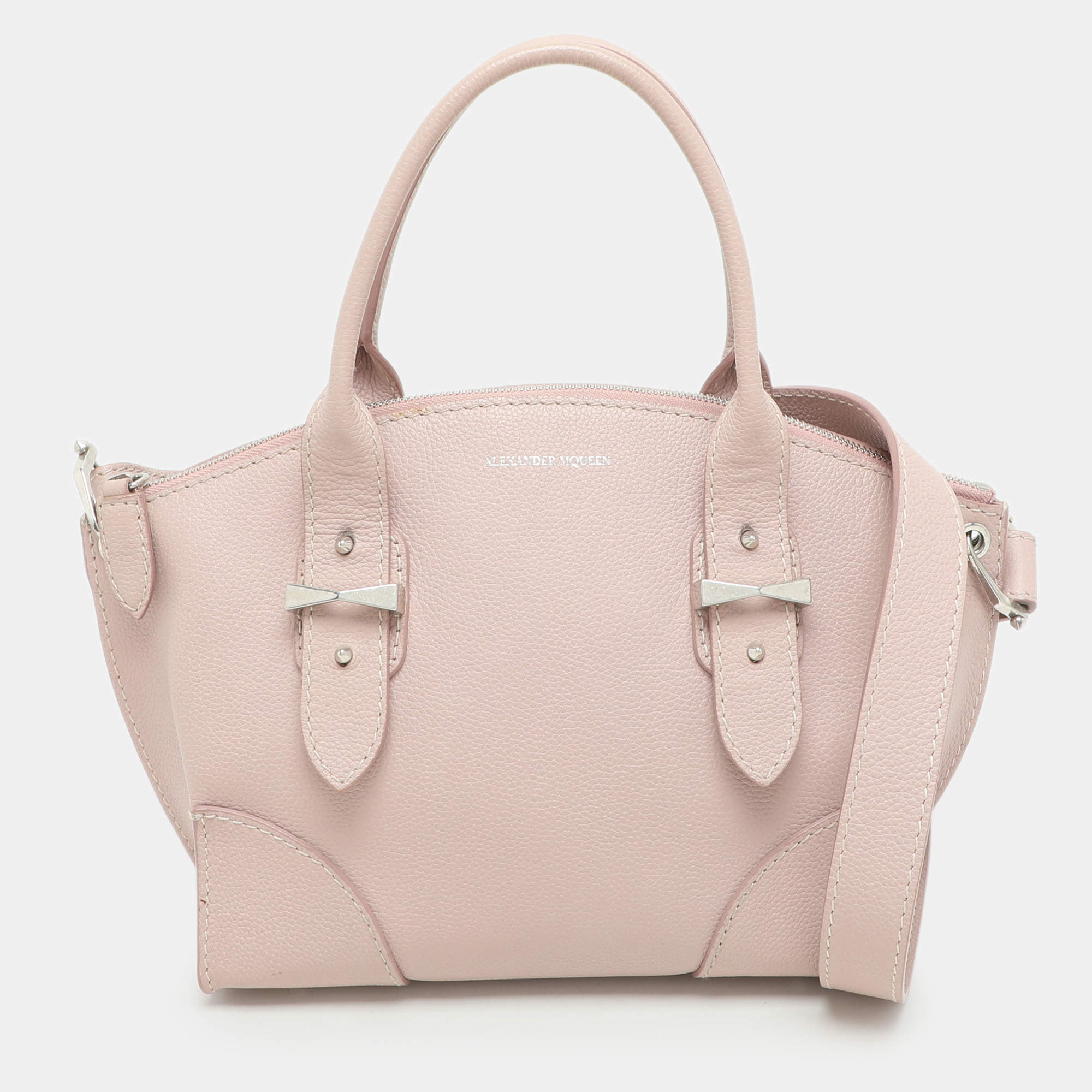 Pre Owned Alexander McQueen Pink Leather Small Legend Satchel