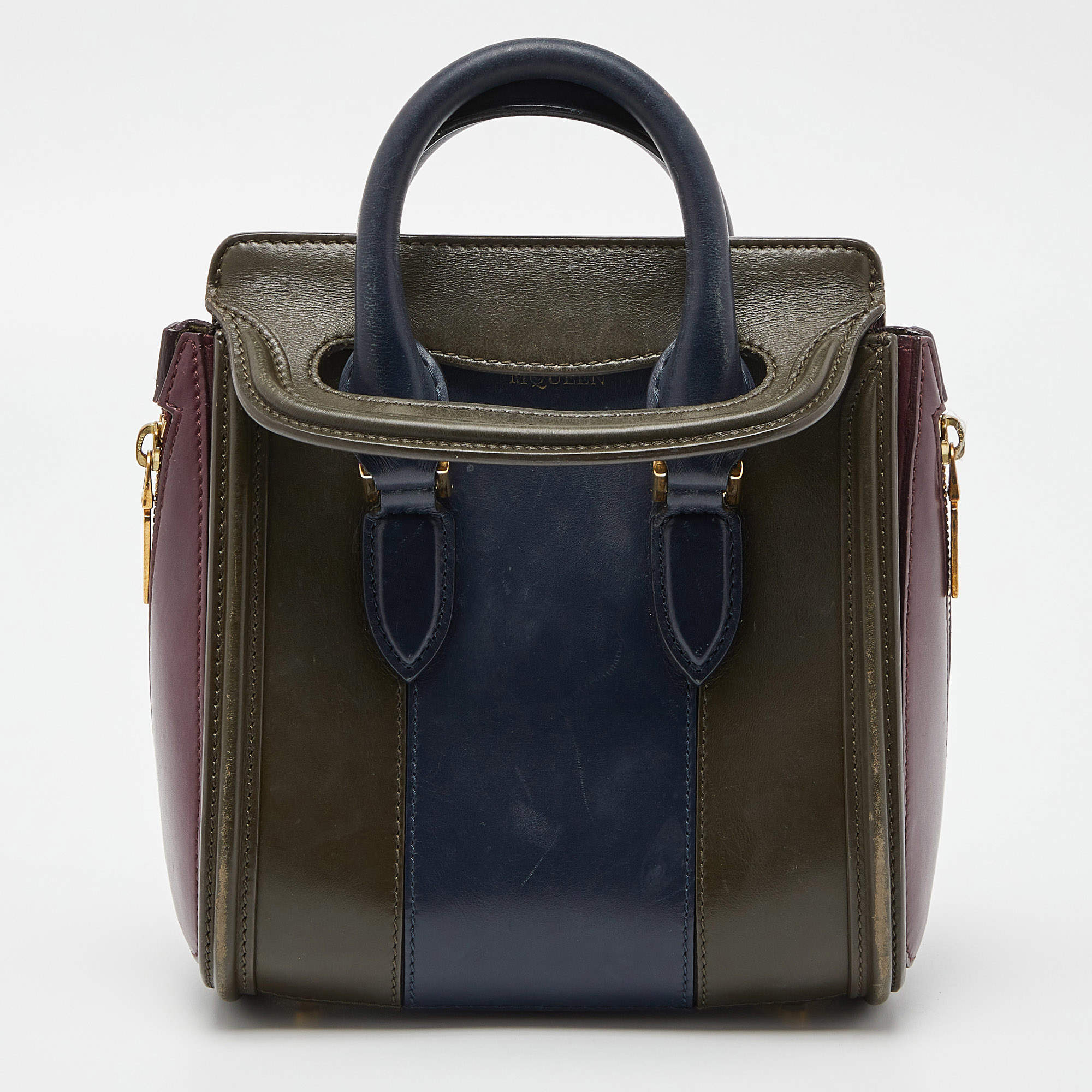 Alexander McQueen Multicolor Leather Mini Heroine Bag